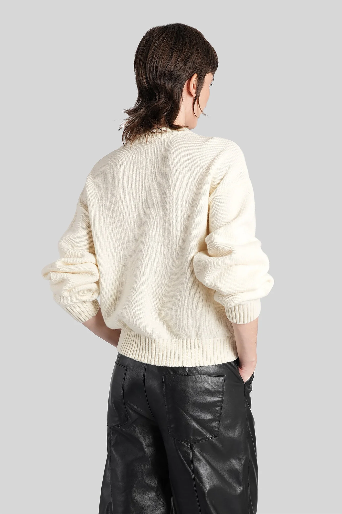 Knitwear in beige wool - Image 3