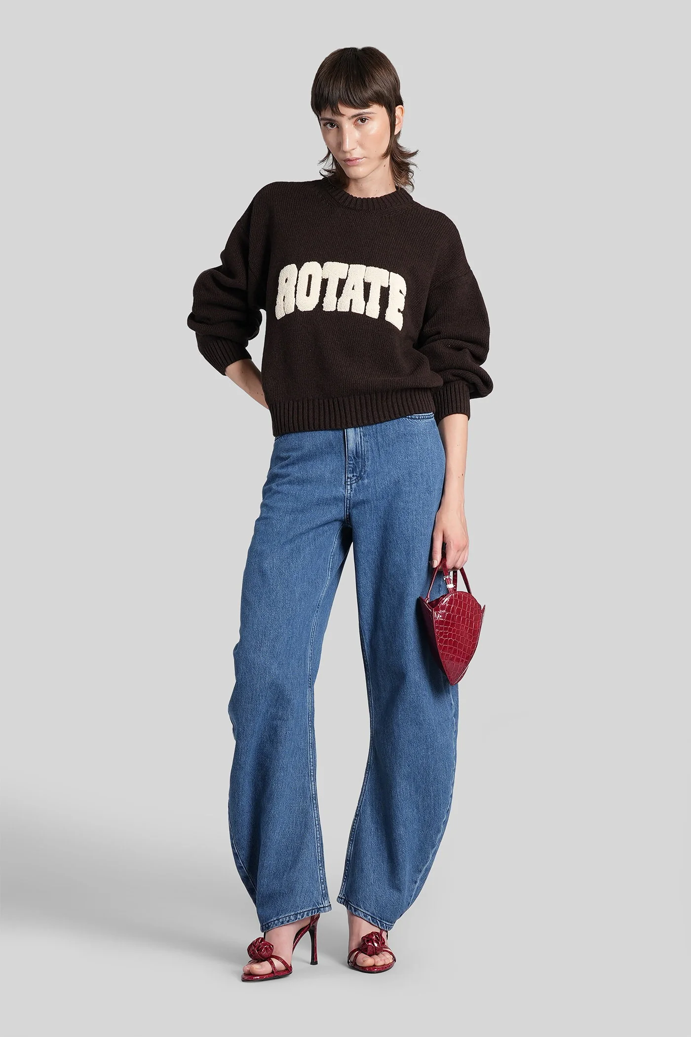 Knitwear in brown wool - Image 2