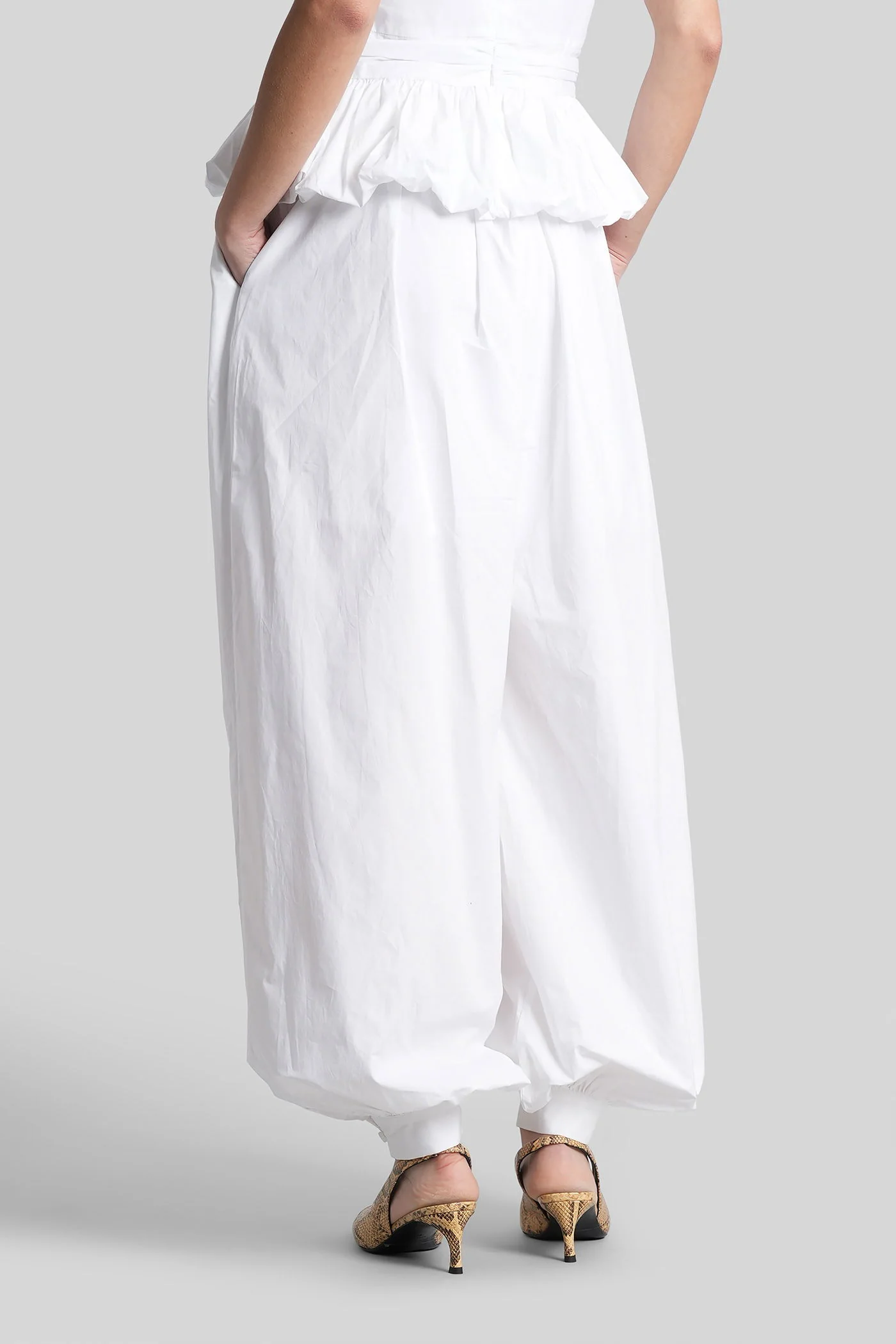 Pants in white cotton - Image 13