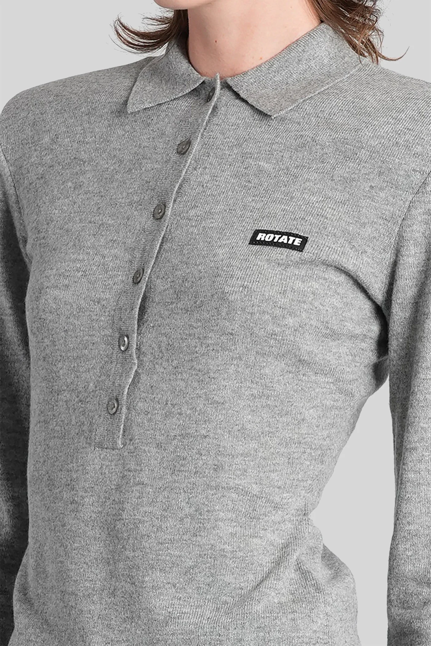 Polo in grey wool - Image 5