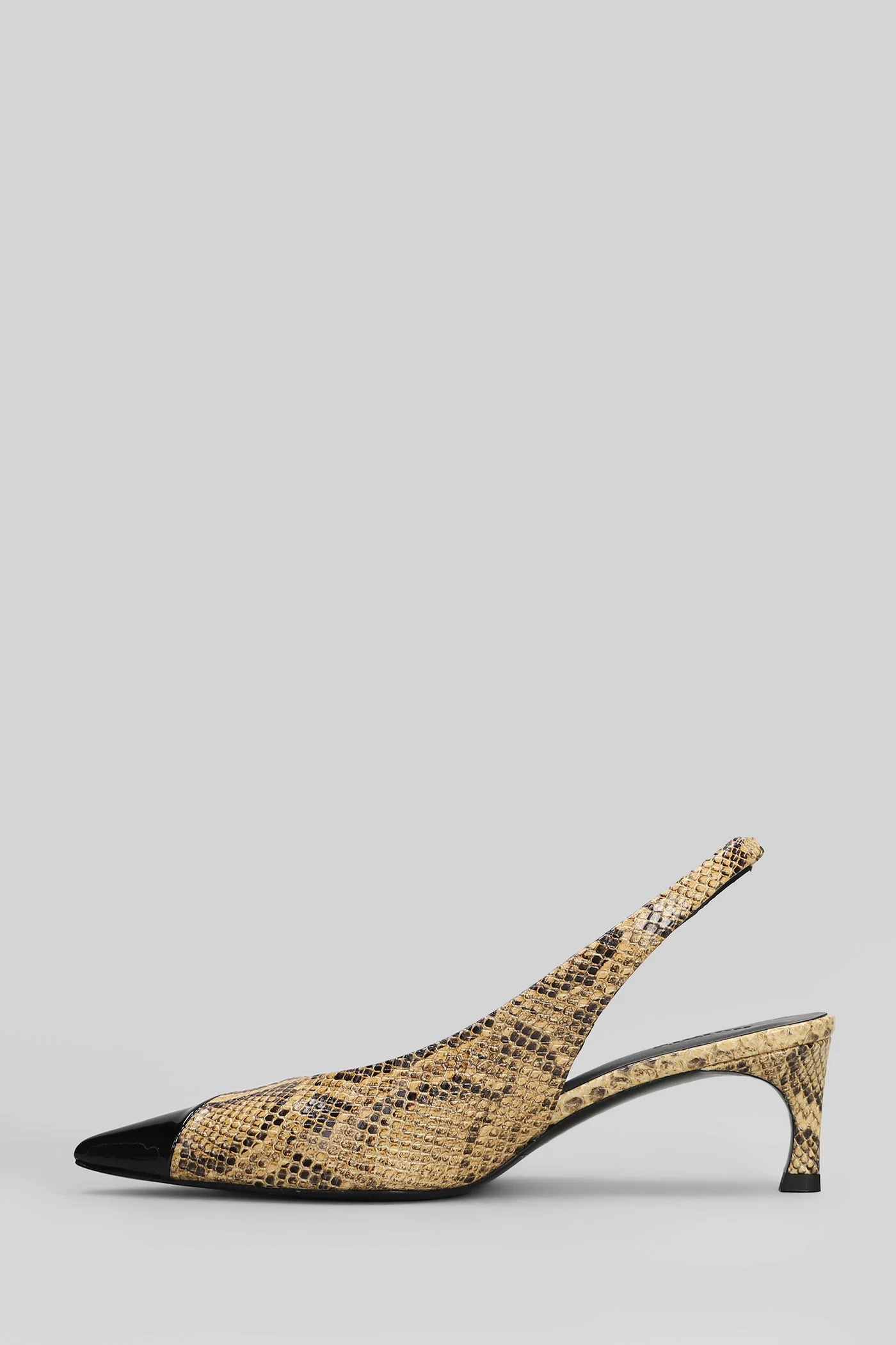 Pumps in yellow leather - Image 8