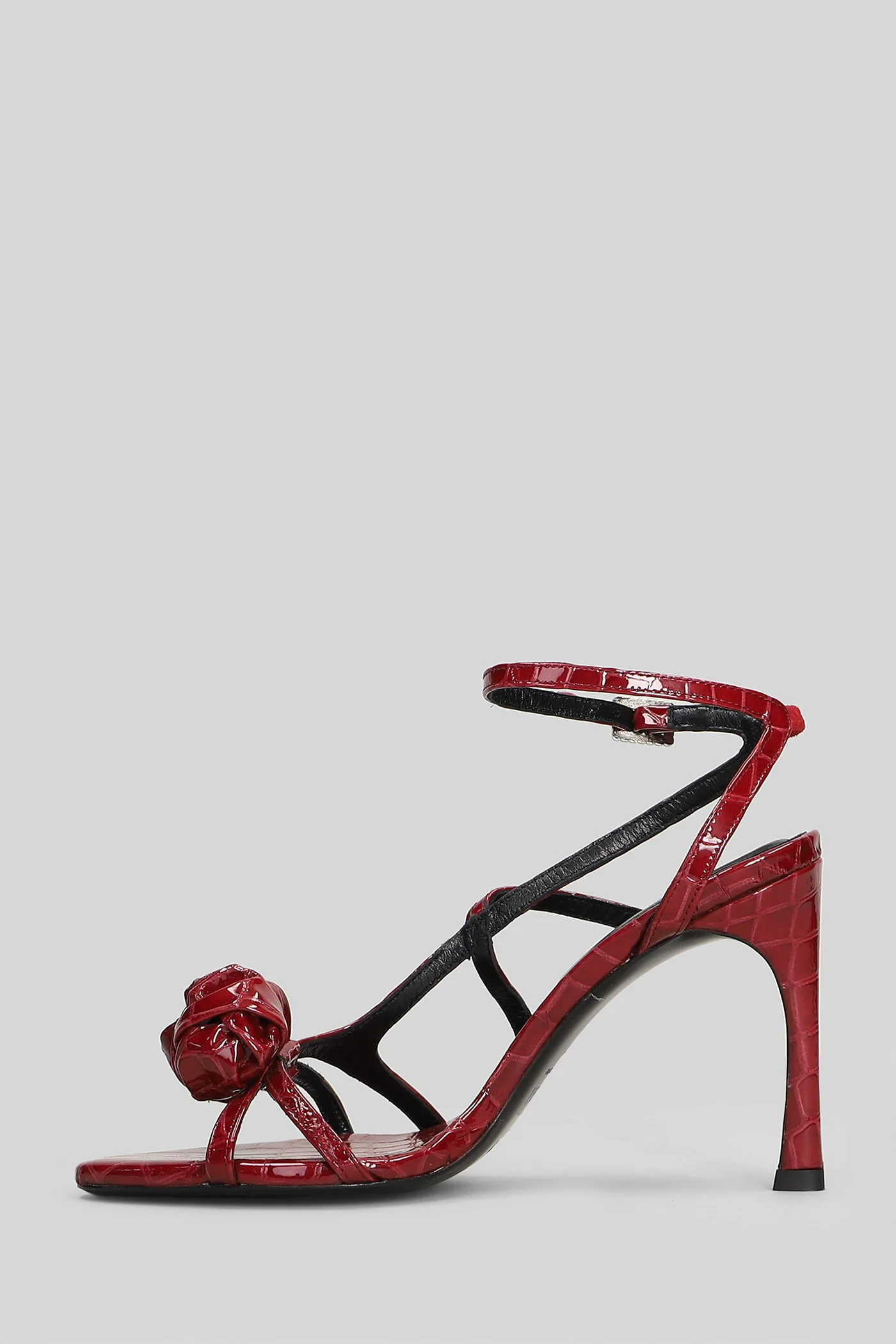 Sandals in red leather - Image 3