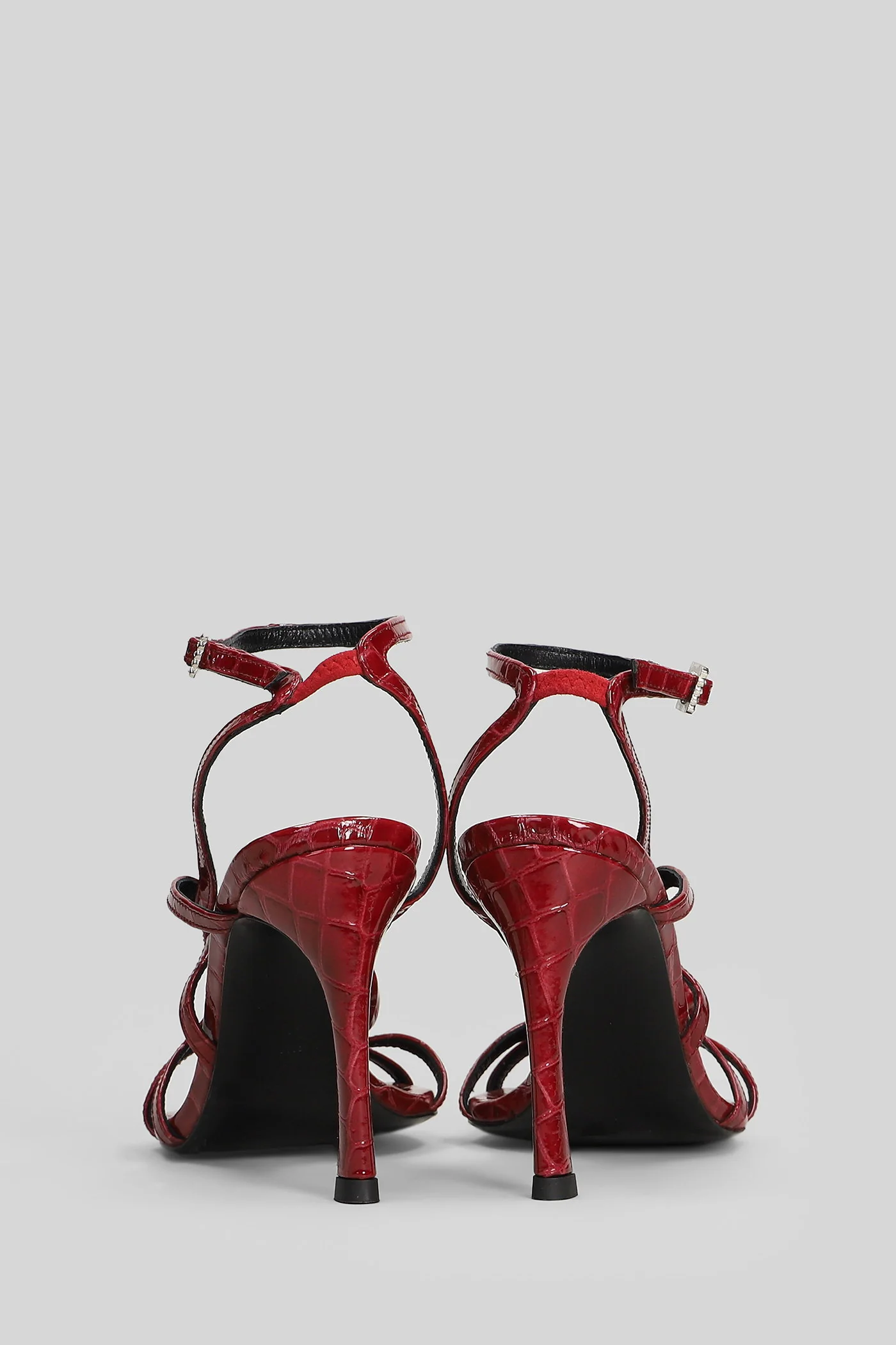 Sandals in red leather - Image 4