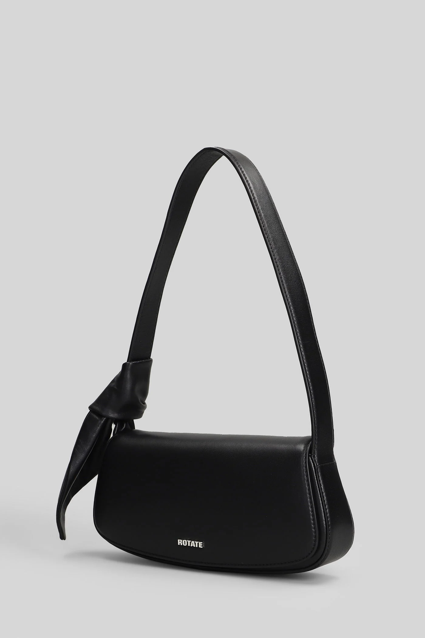 Shoulder bag in black leather - Image 2