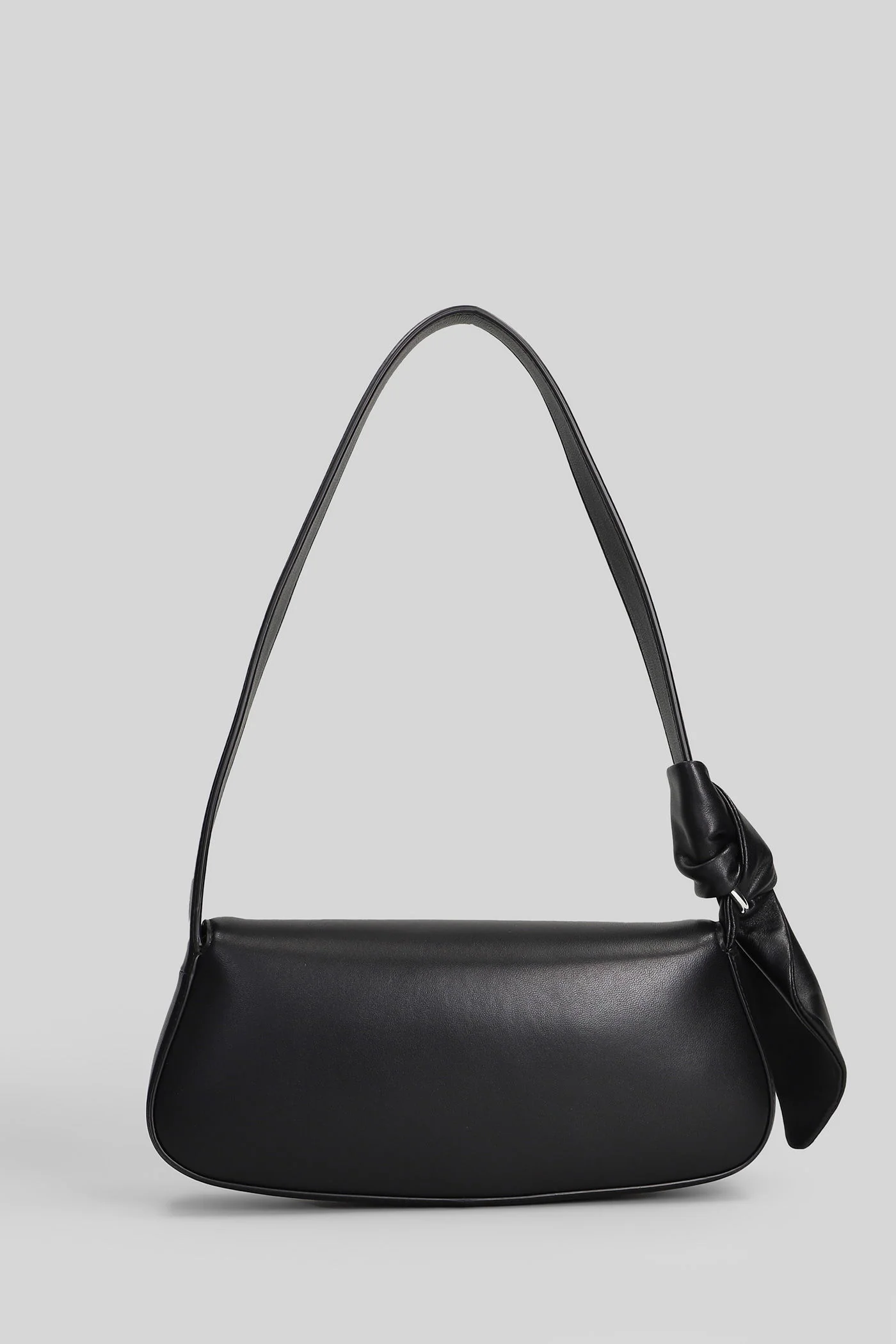 Shoulder bag in black leather - Image 3