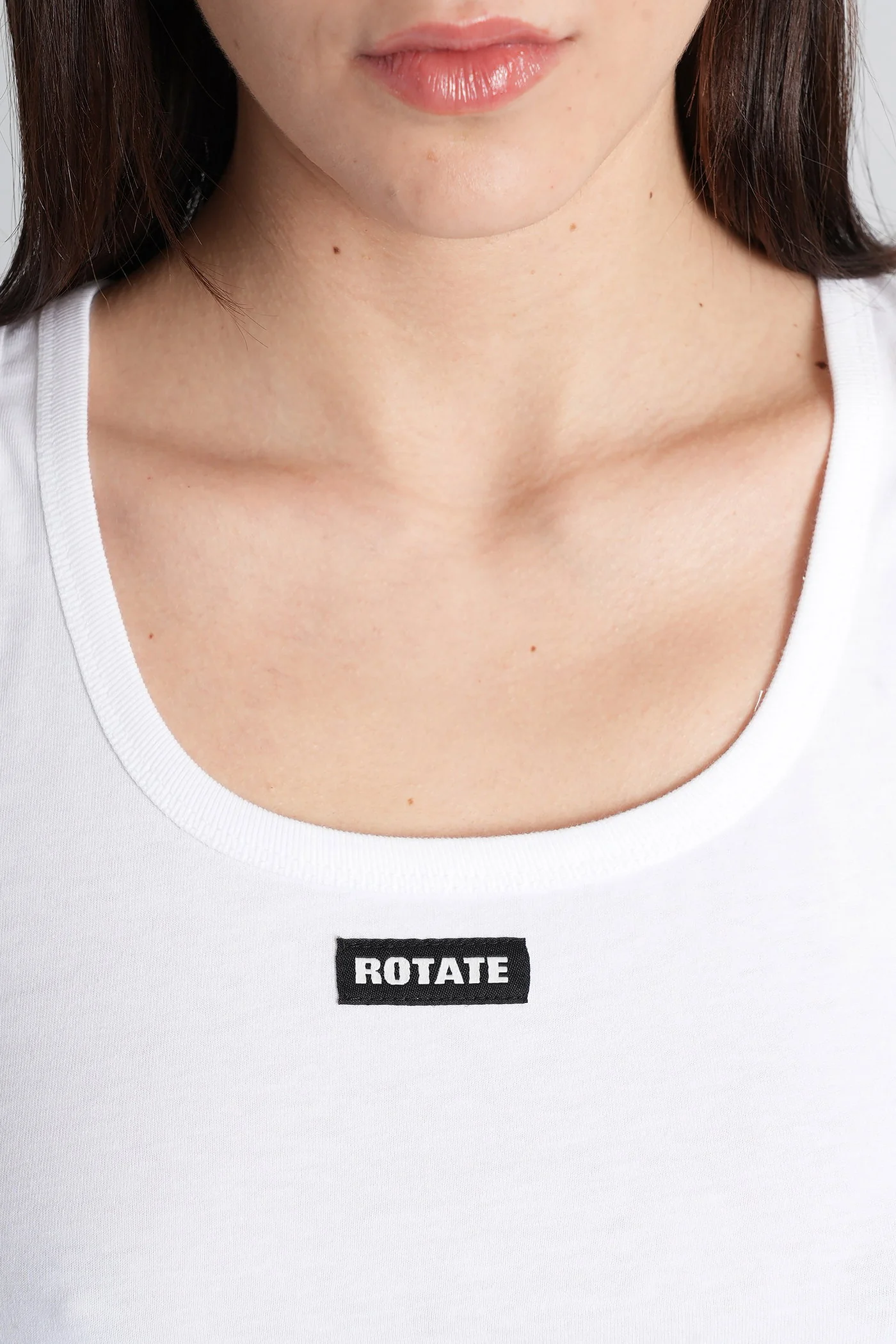 tank Top in white cotton - Image 5