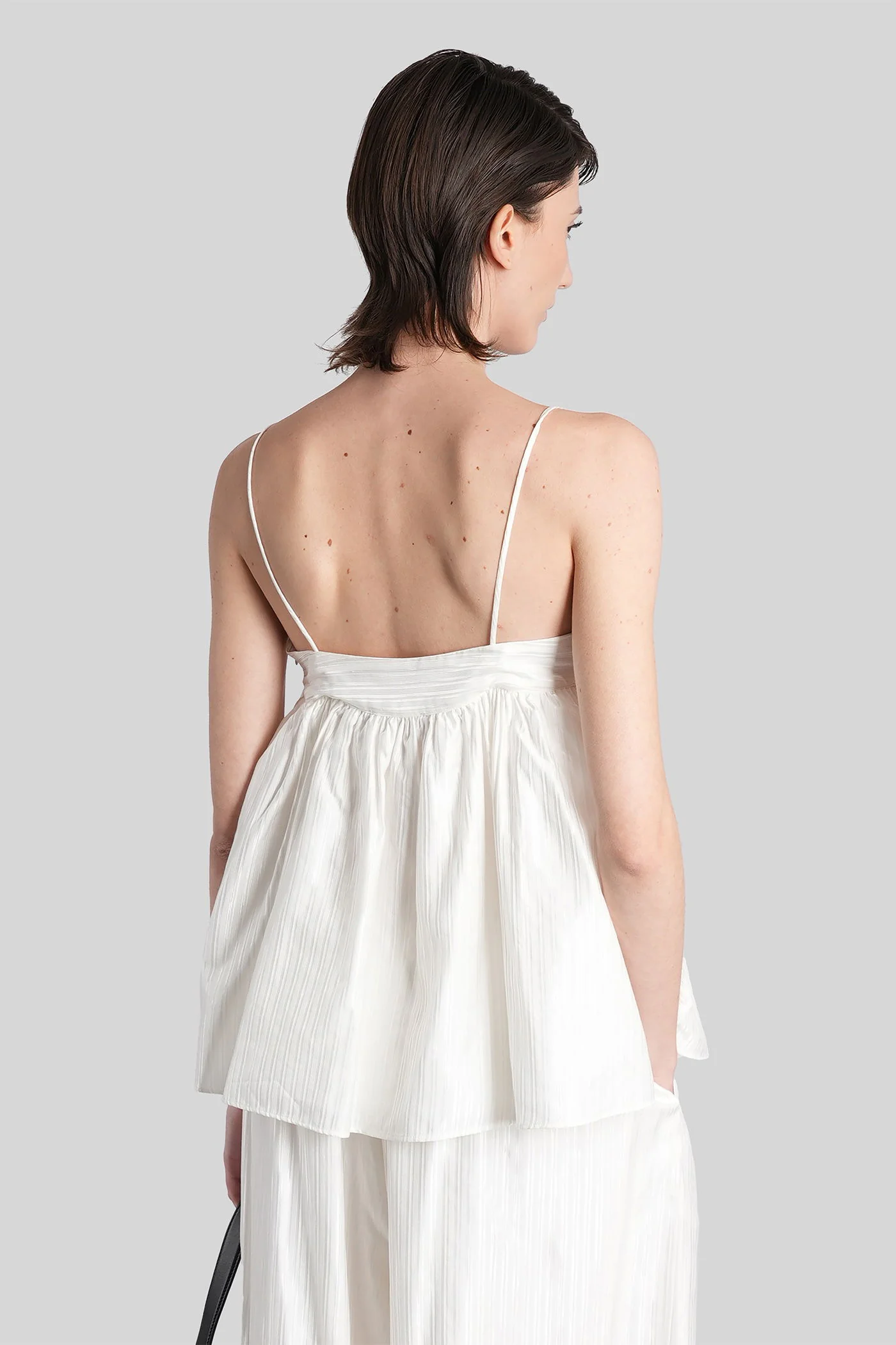 Topwear in white viscose - Image 3