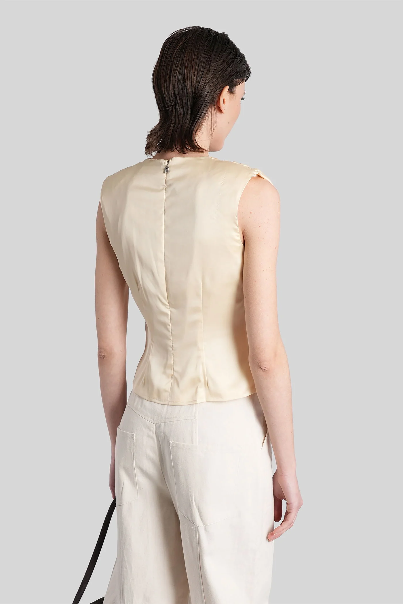Topwear in yellow polyester - Image 3