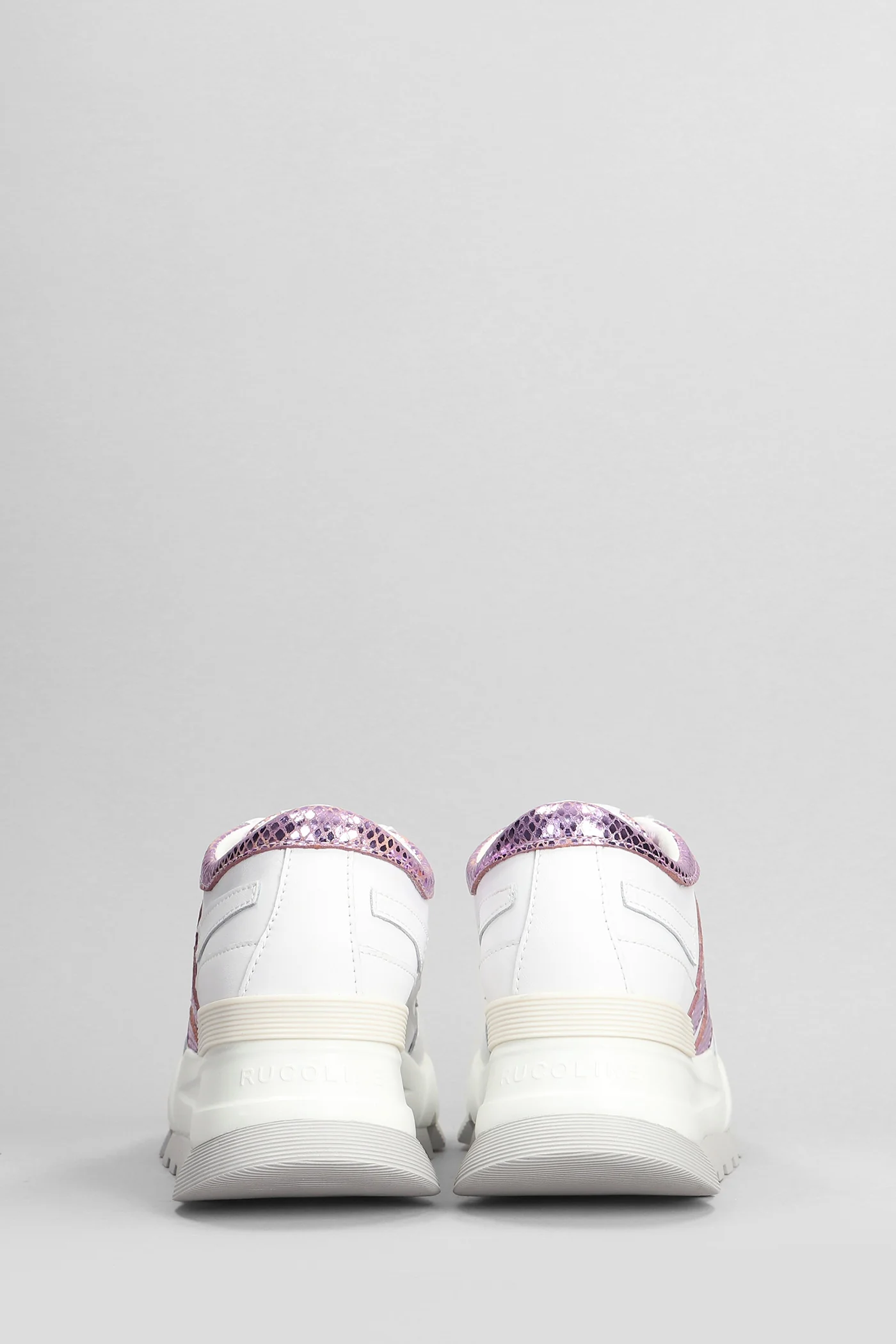 Aki Sneakers in white leather - Image 4