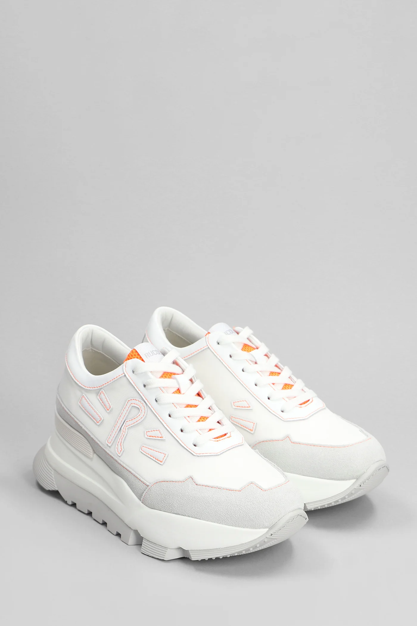Aki Sneakers in white leather - Image 2