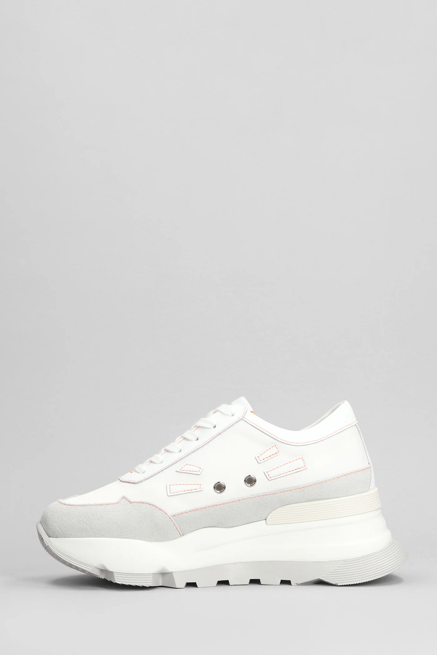 Aki Sneakers in white leather - Image 3