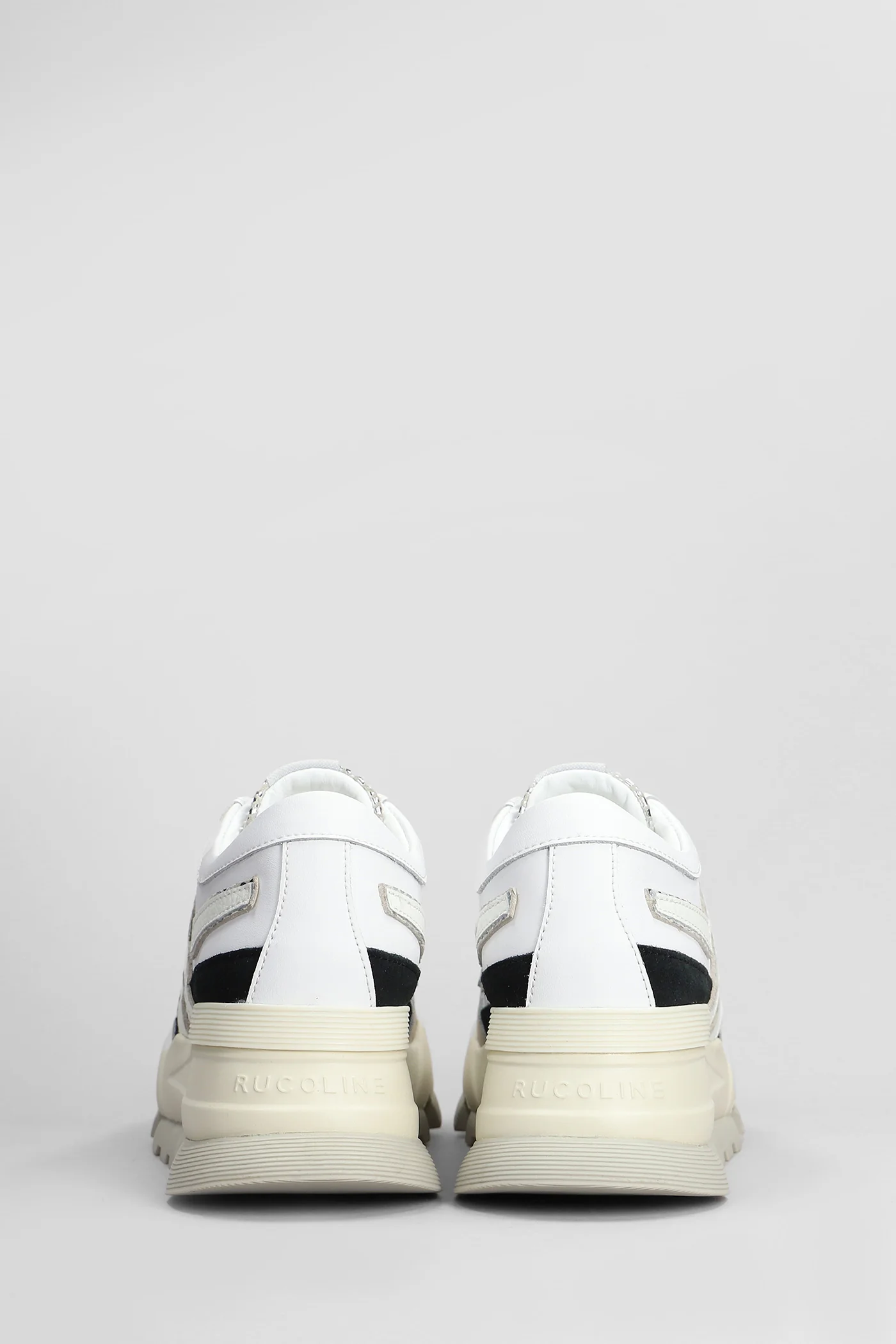 Aki Sneakers in white leather - Image 4