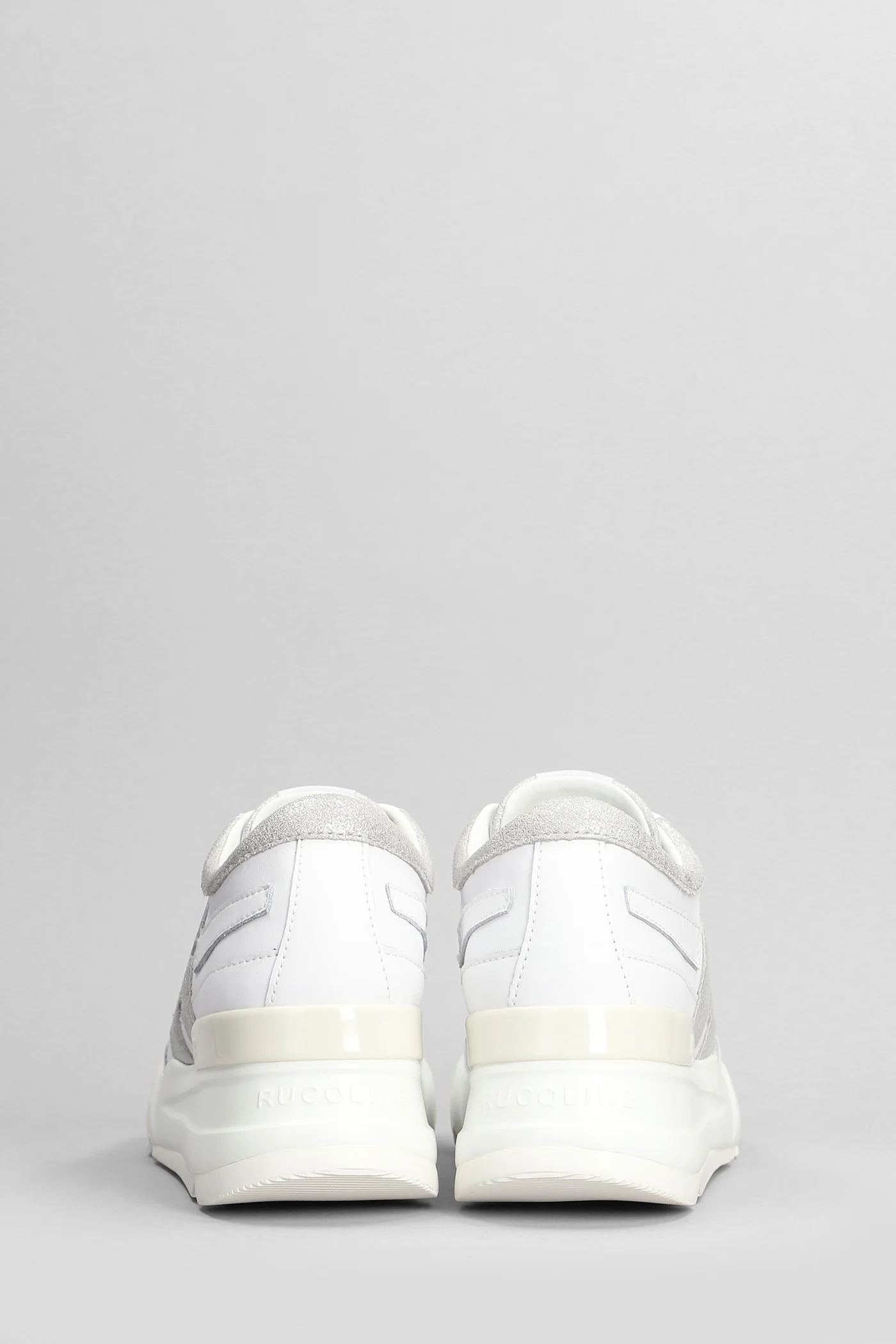 R-Evolve Sneakers in white leather - Image 4
