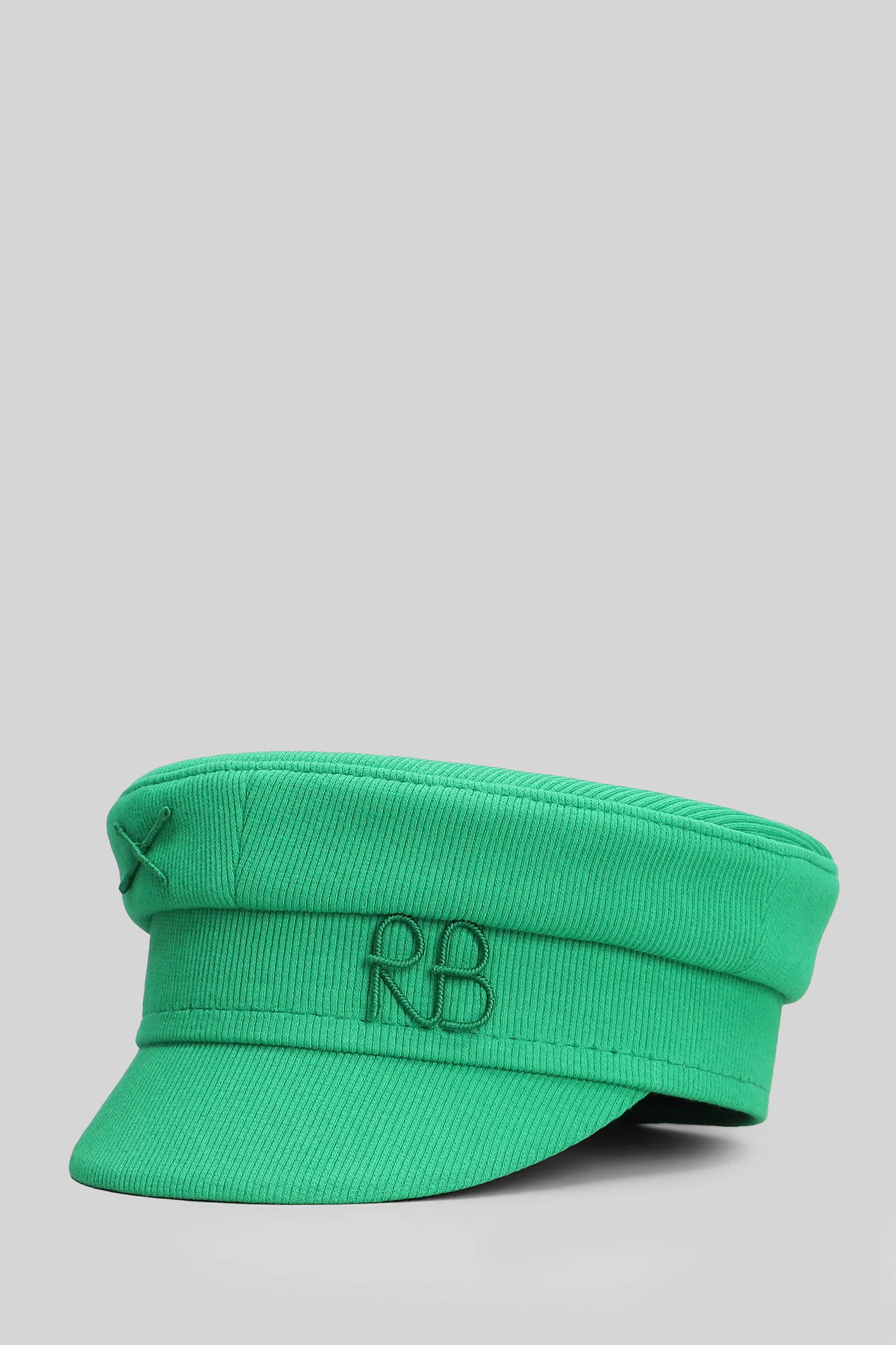 Baker boy Hats in green cotton - Image 2