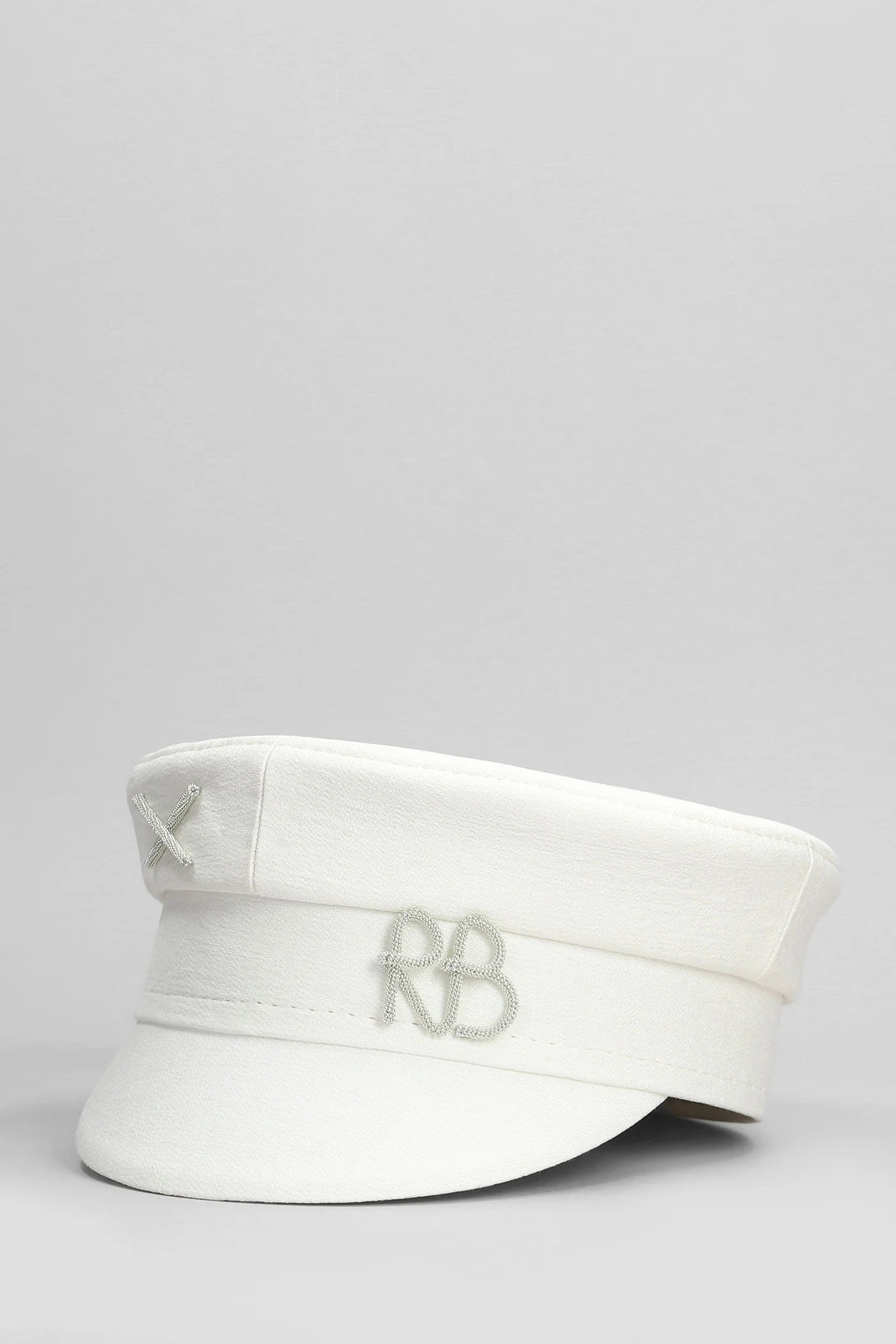 Baker Boy Hats in white viscose - Image 2
