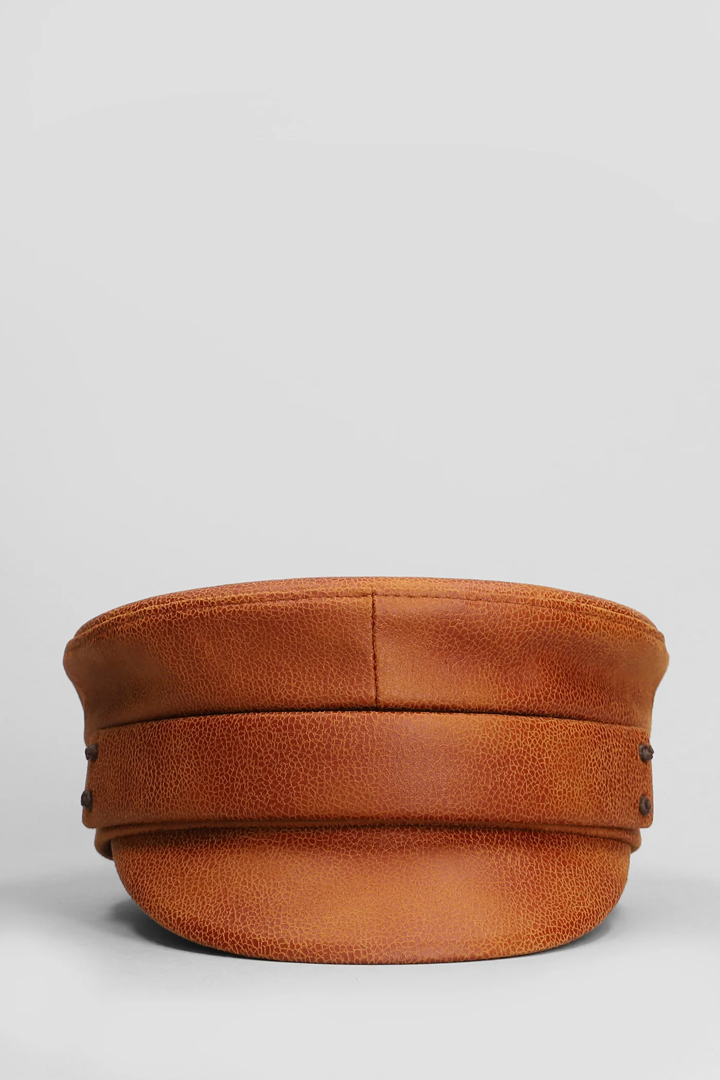 Hats in brown polyester