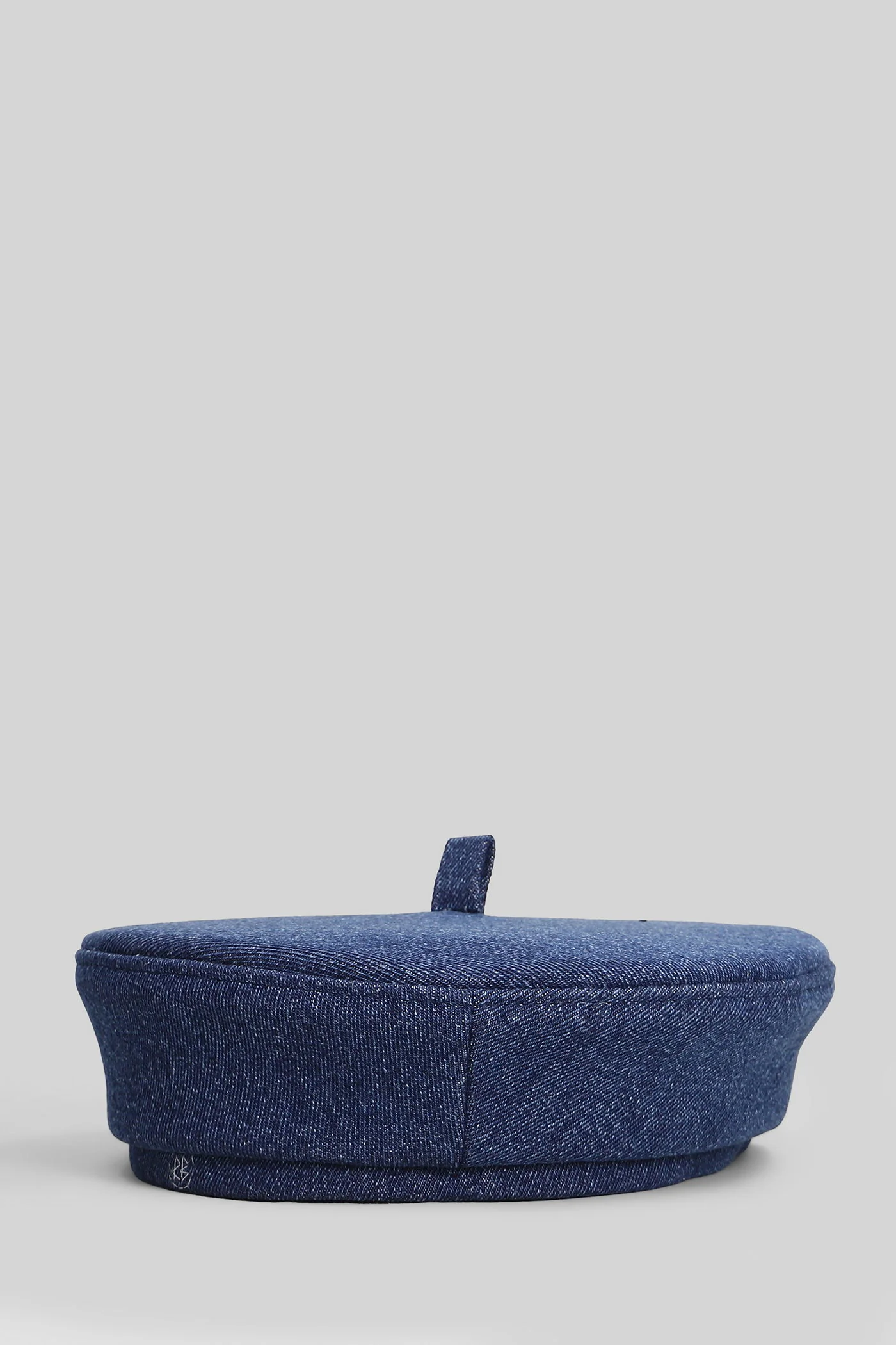 Logo denim beret Hats in blue cotton - Image 2