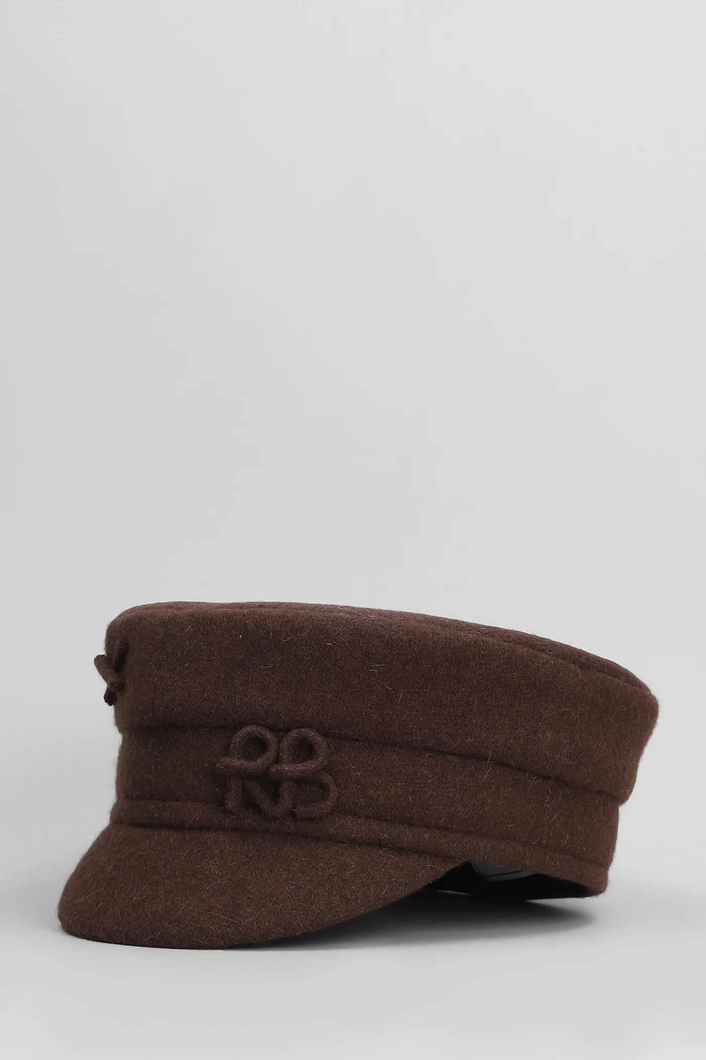 Logo-Embellished Hats in brown wool - Image 2