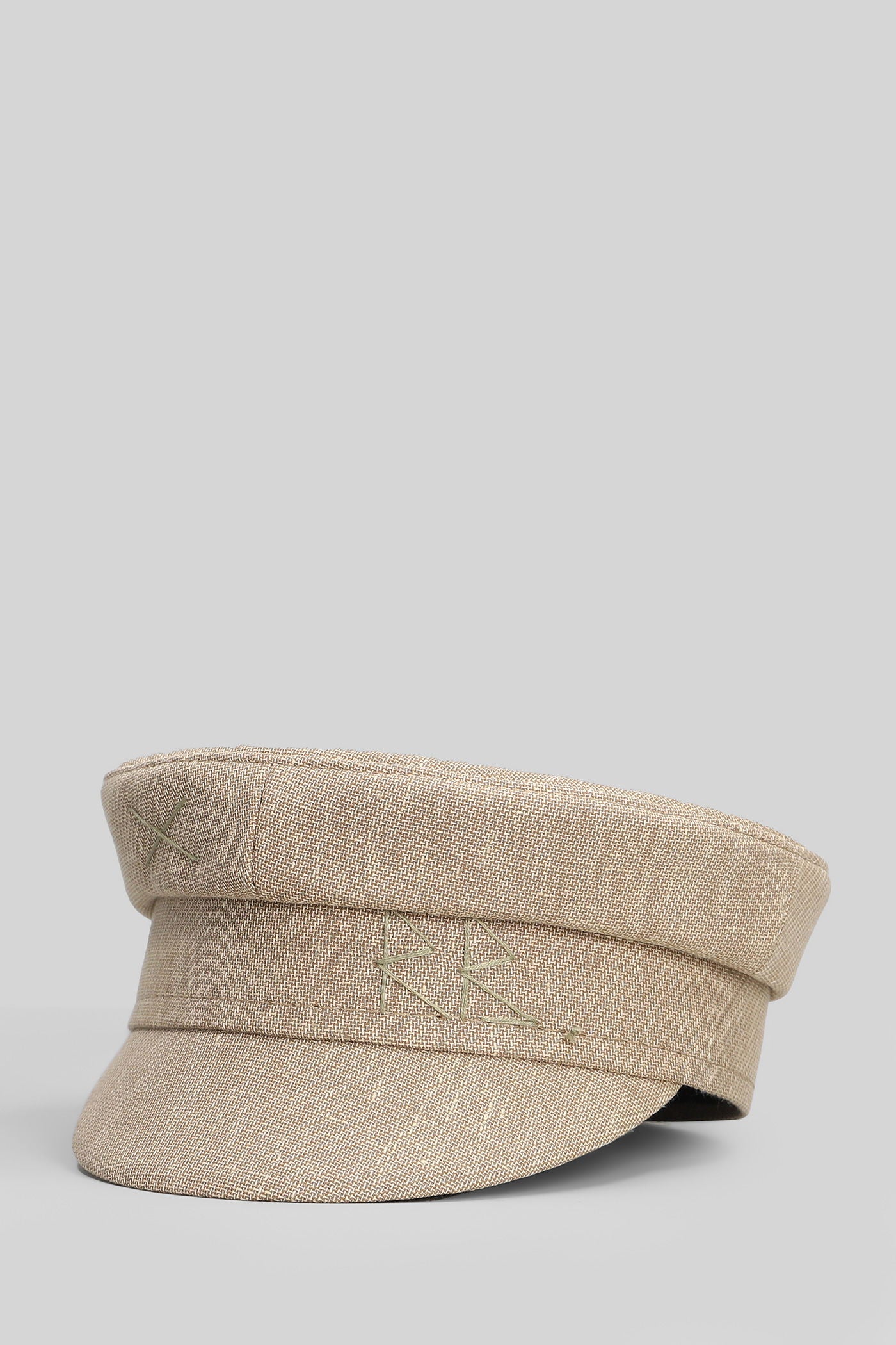 Logo embr baker boy Hats in beige cotton - Image 2