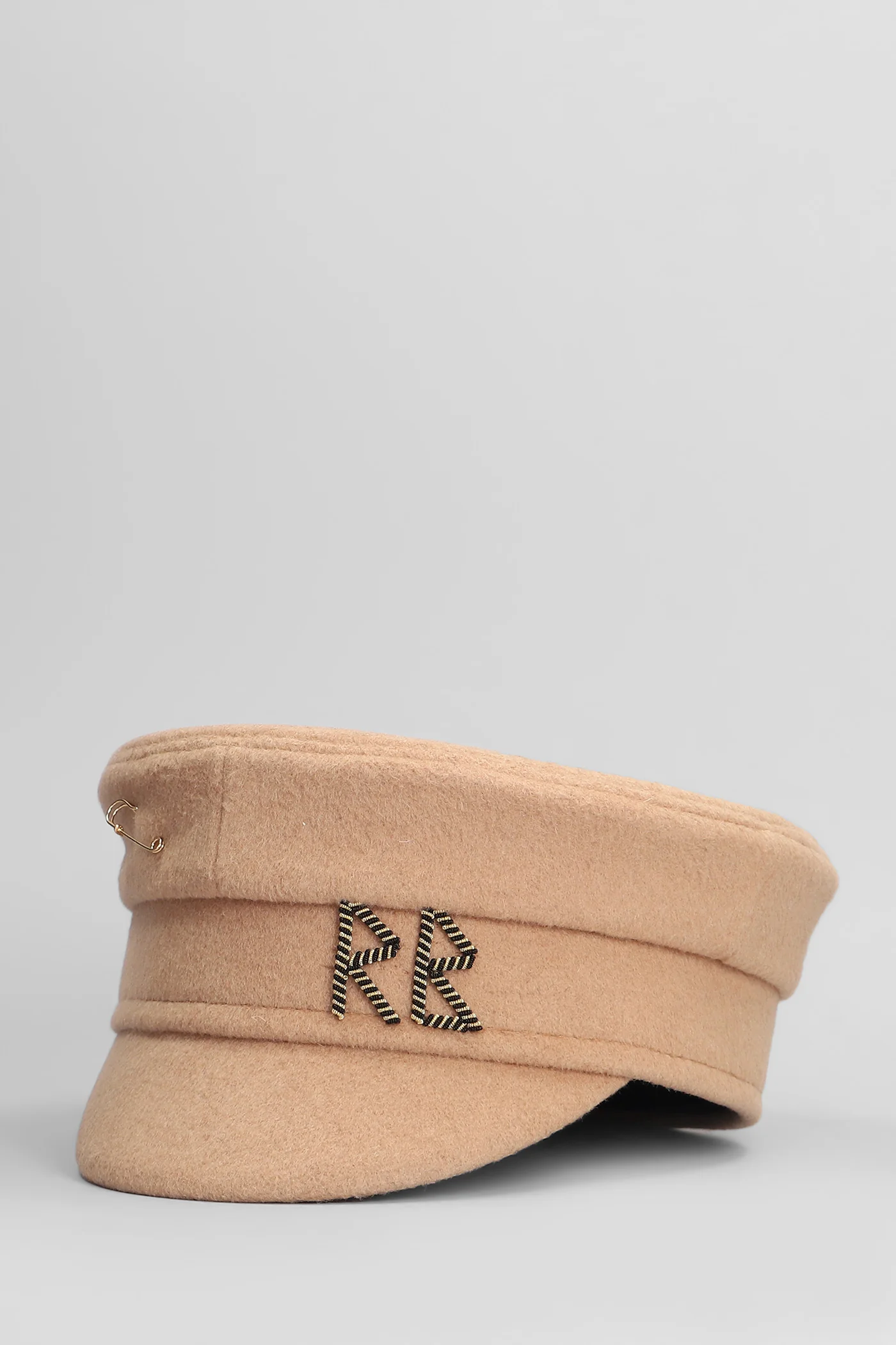 Safety-Pin Hats in beige wool - Image 2