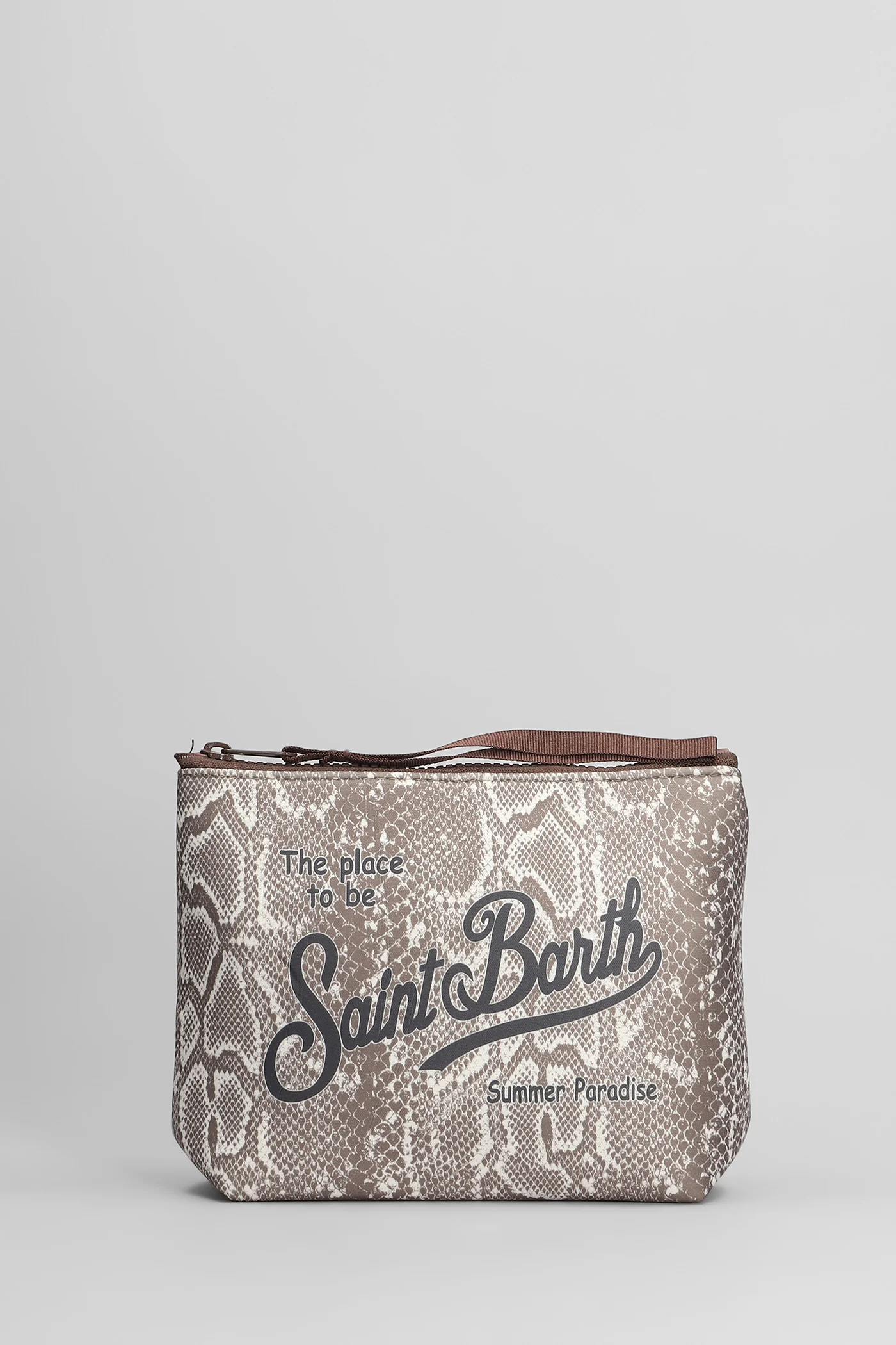 Aline Clutch in brown polyester