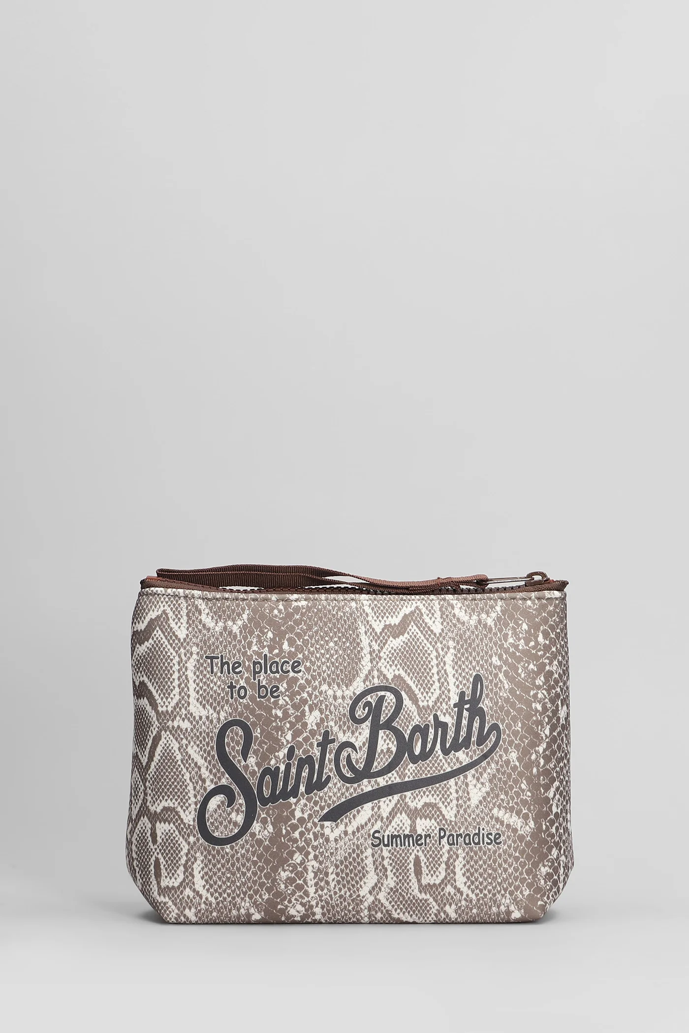 Aline Clutch in brown polyester - Image 3