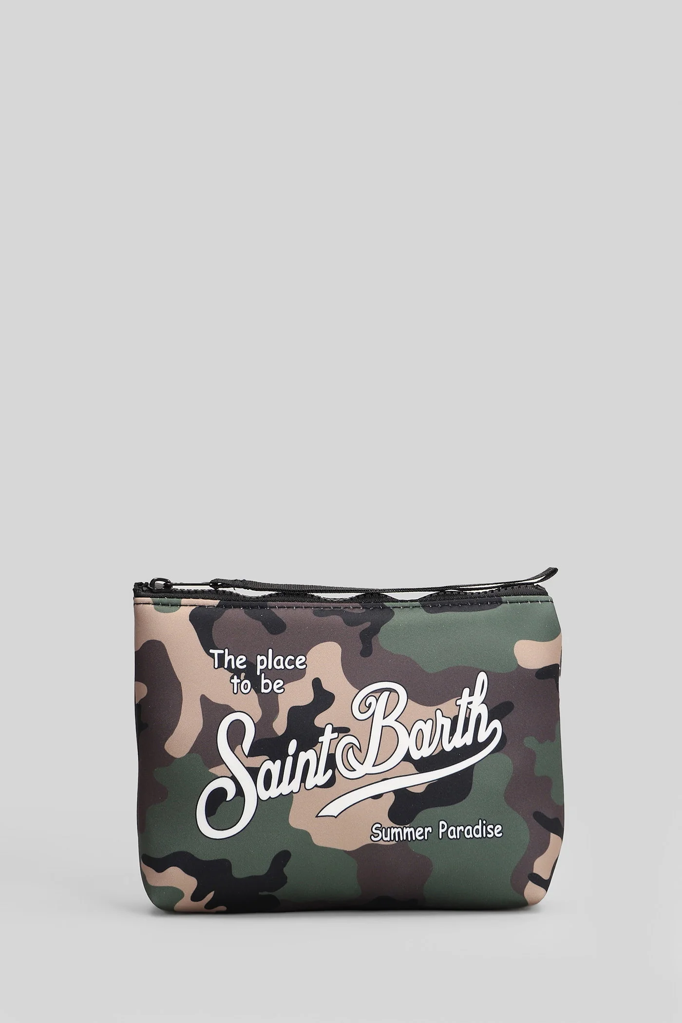 Aline Clutch in camouflage polyester