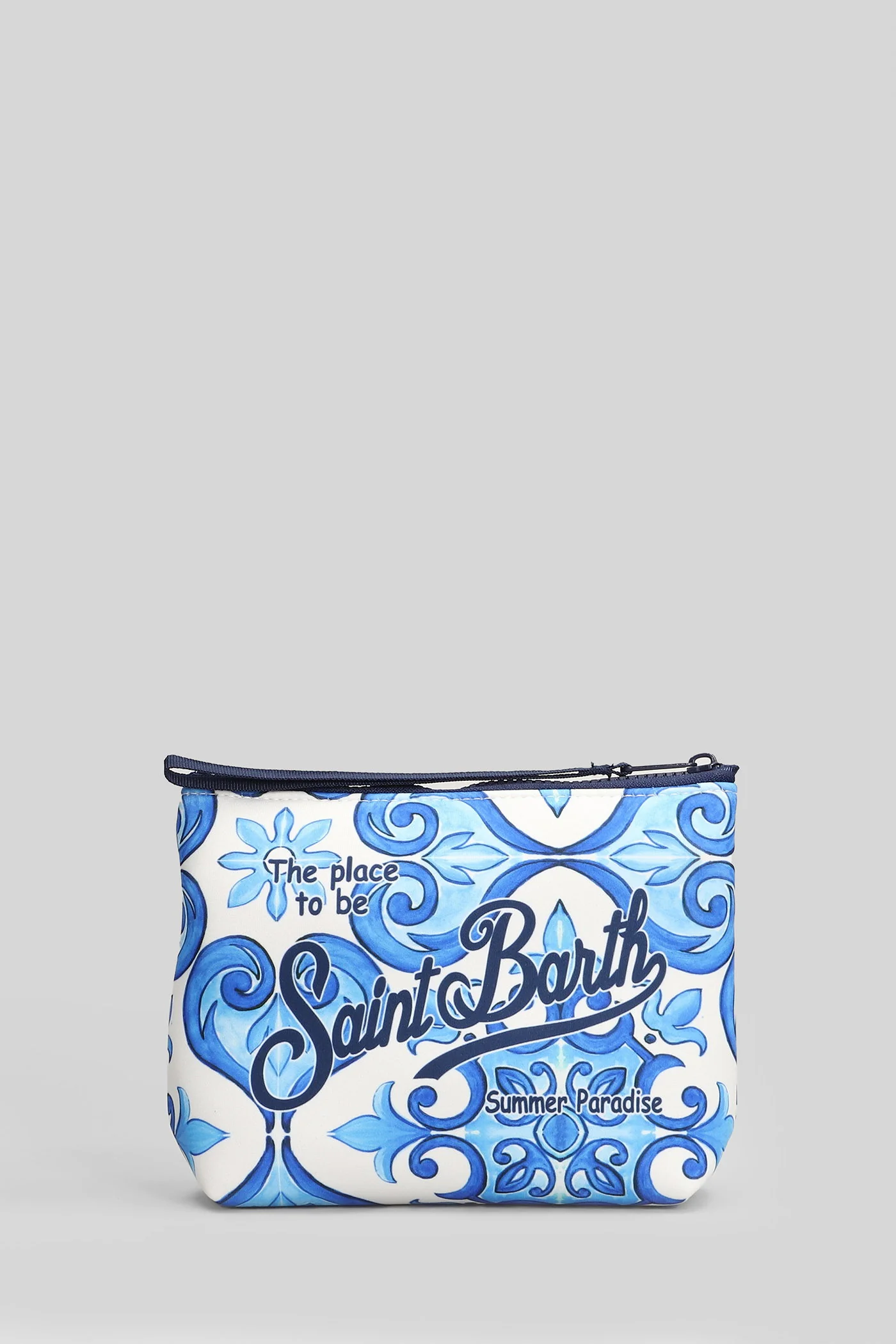 Aline Clutch in white polyester - Image 3