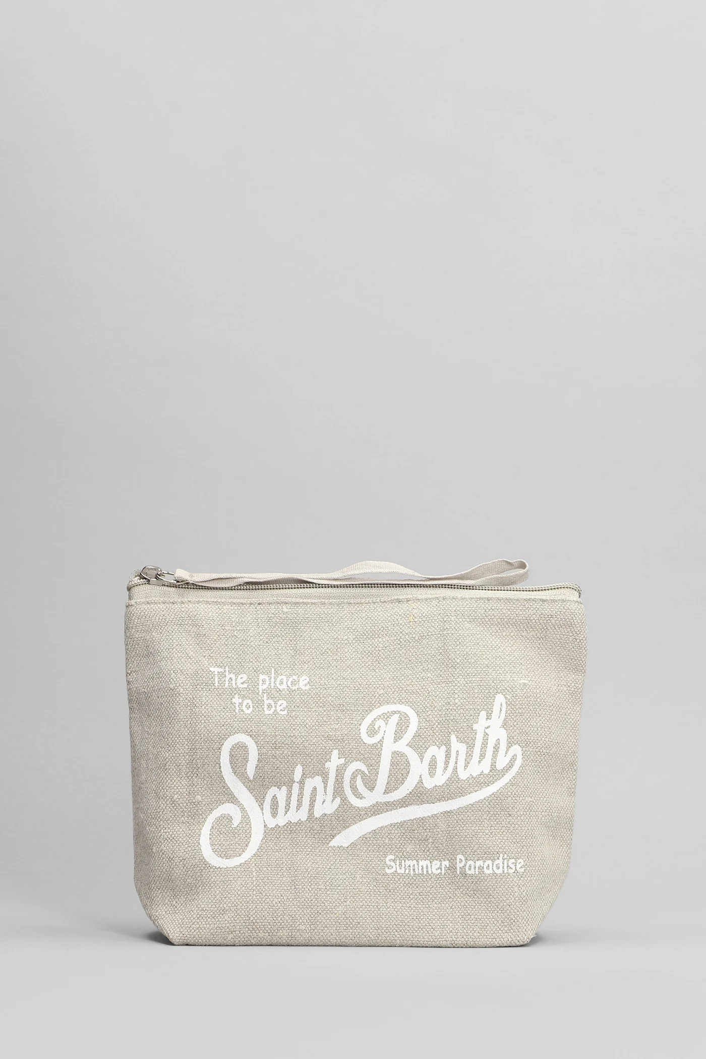 Aline linen Clutch in grey linen