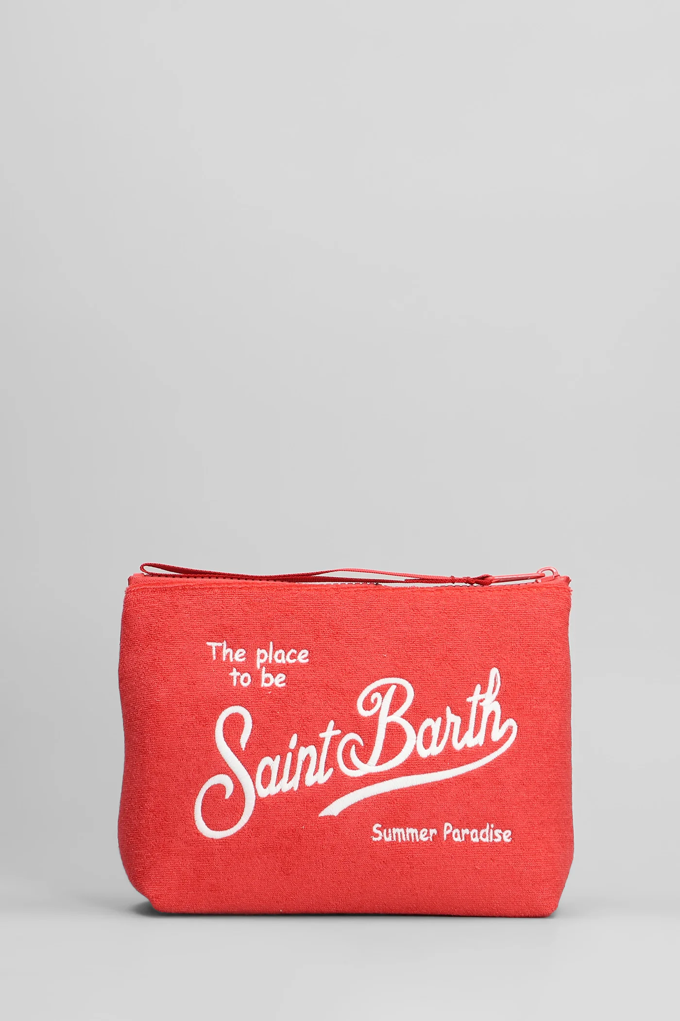 Aline sponge Clutch in red polyester - Image 3