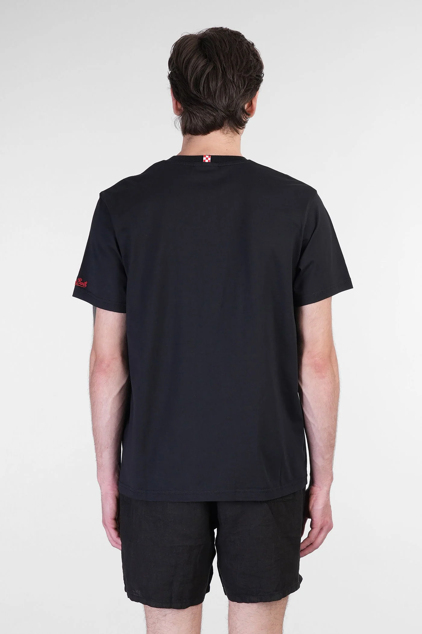 Austin T-Shirt in black cotton - Image 3