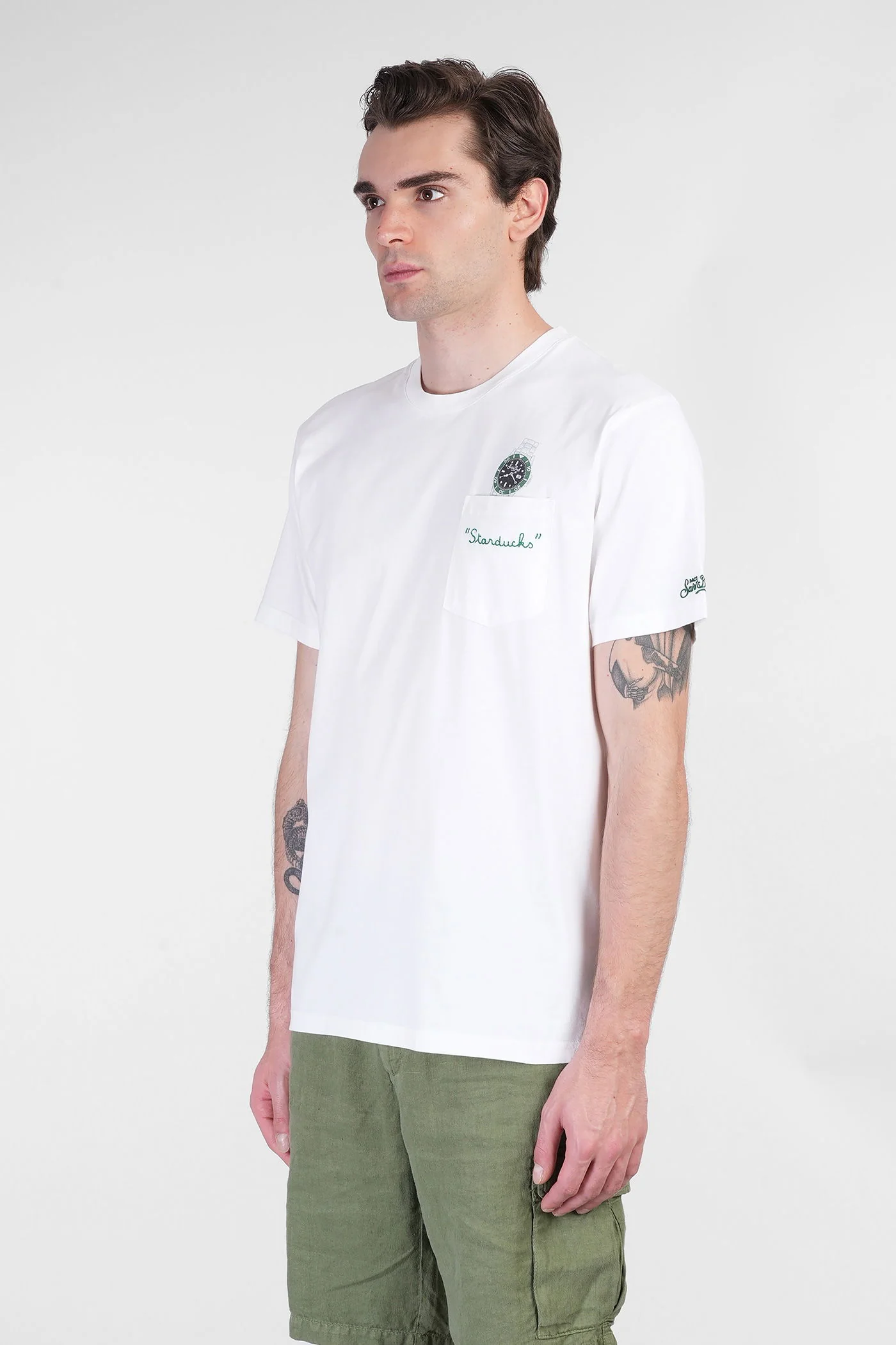 Austin T-Shirt in white cotton - Image 4