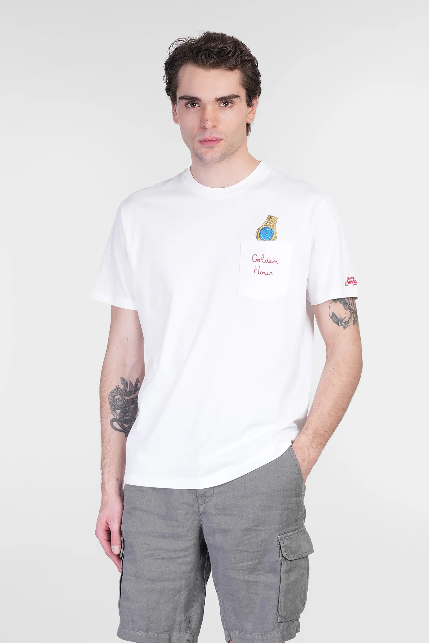 Austin T-Shirt in white cotton
