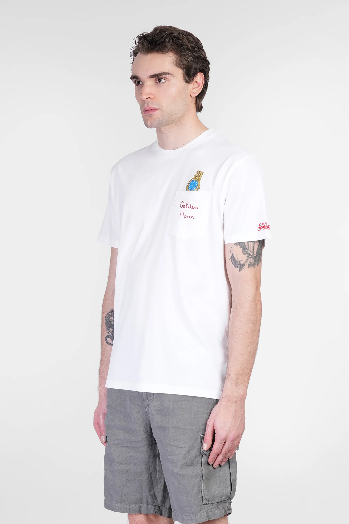 Austin T-Shirt in white cotton - Image 4