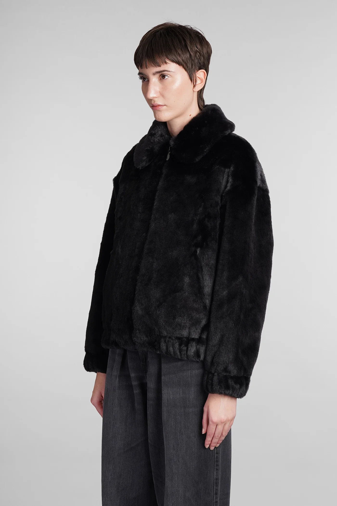 Aveline Fur & Shearling in black acrylic - Image 4