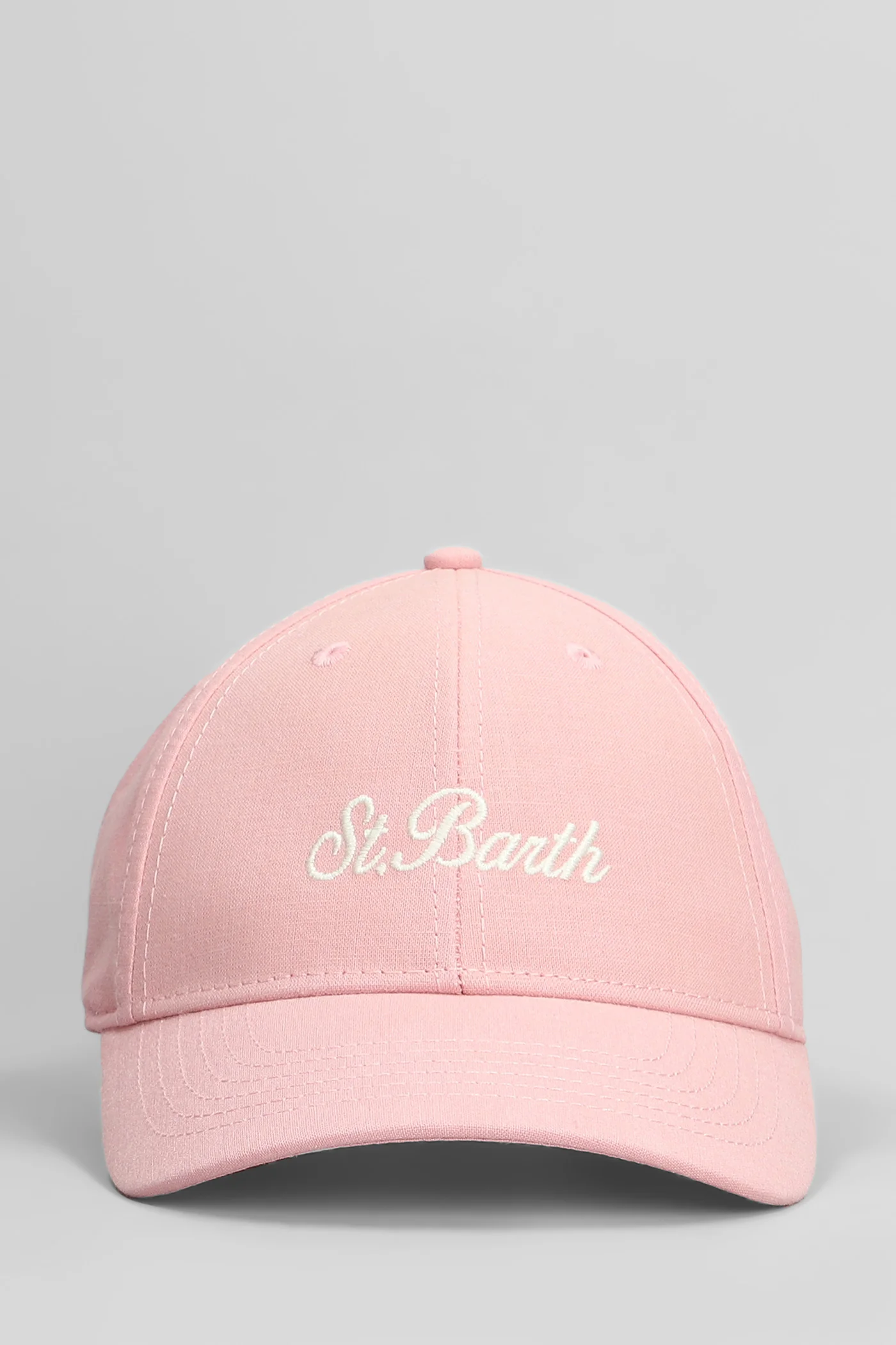 Baseball n Hats in rose-pink linen