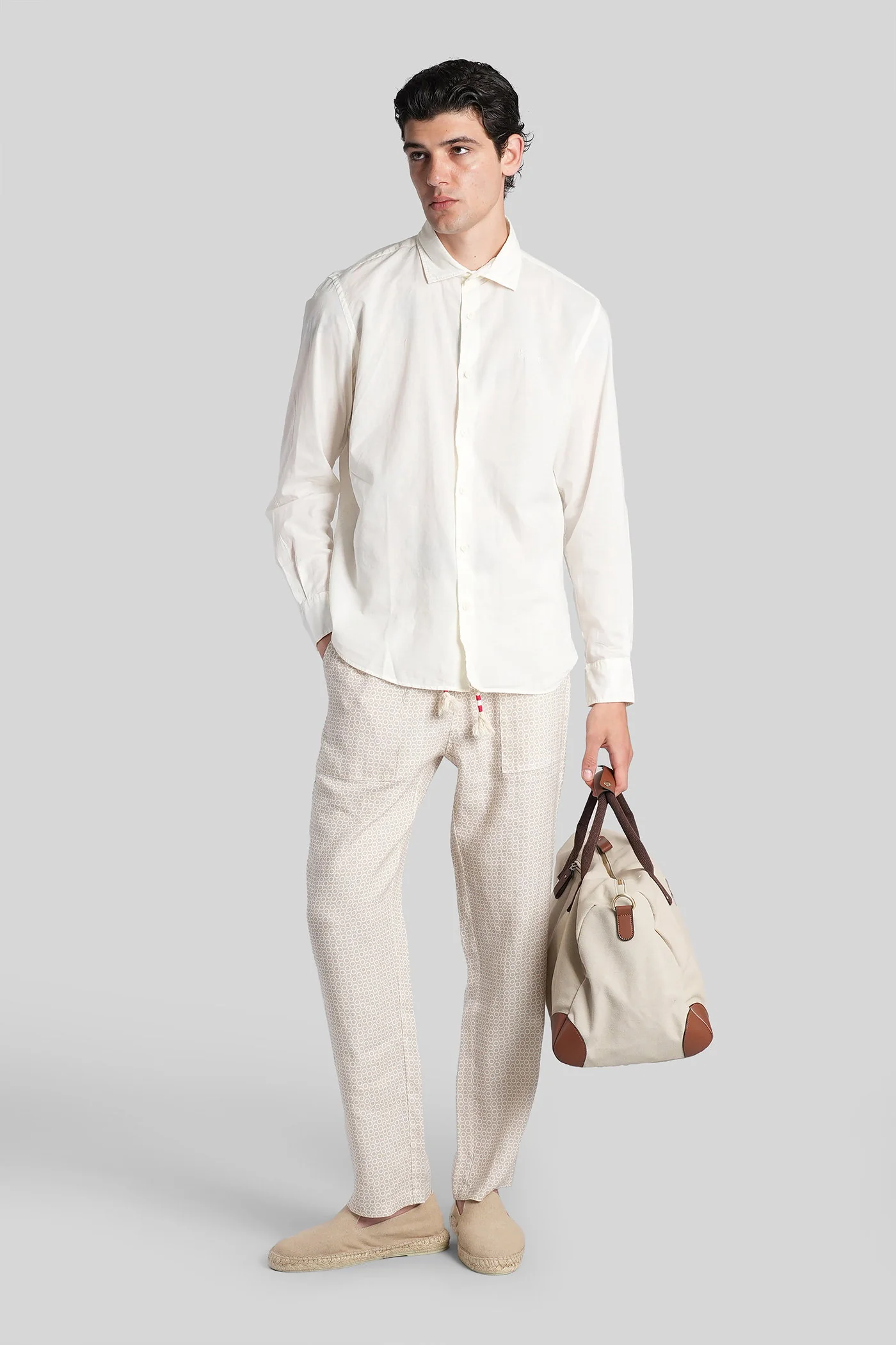 Calais Pants in beige cotton - Image 2