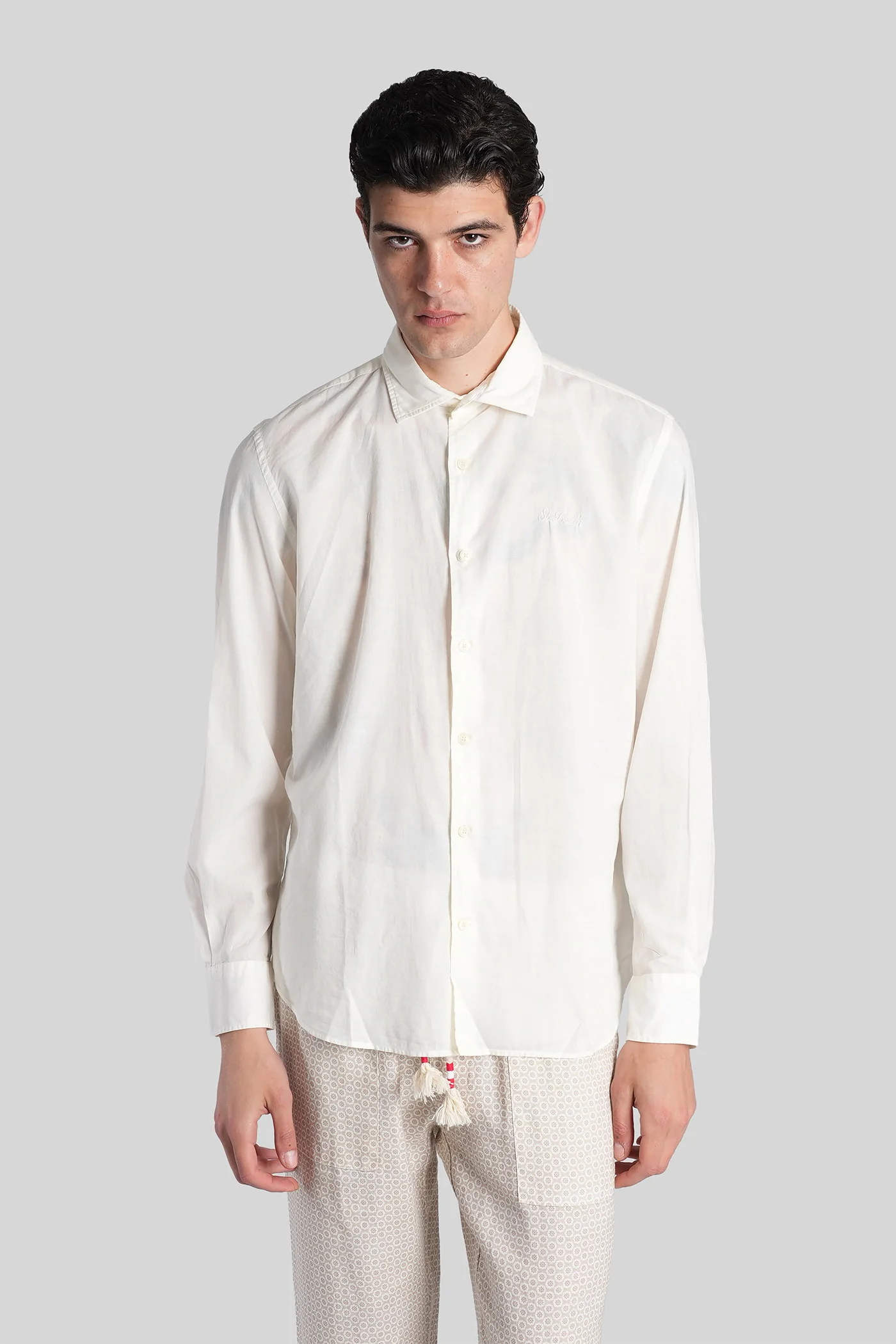Chemise ice Shirt in beige cotton