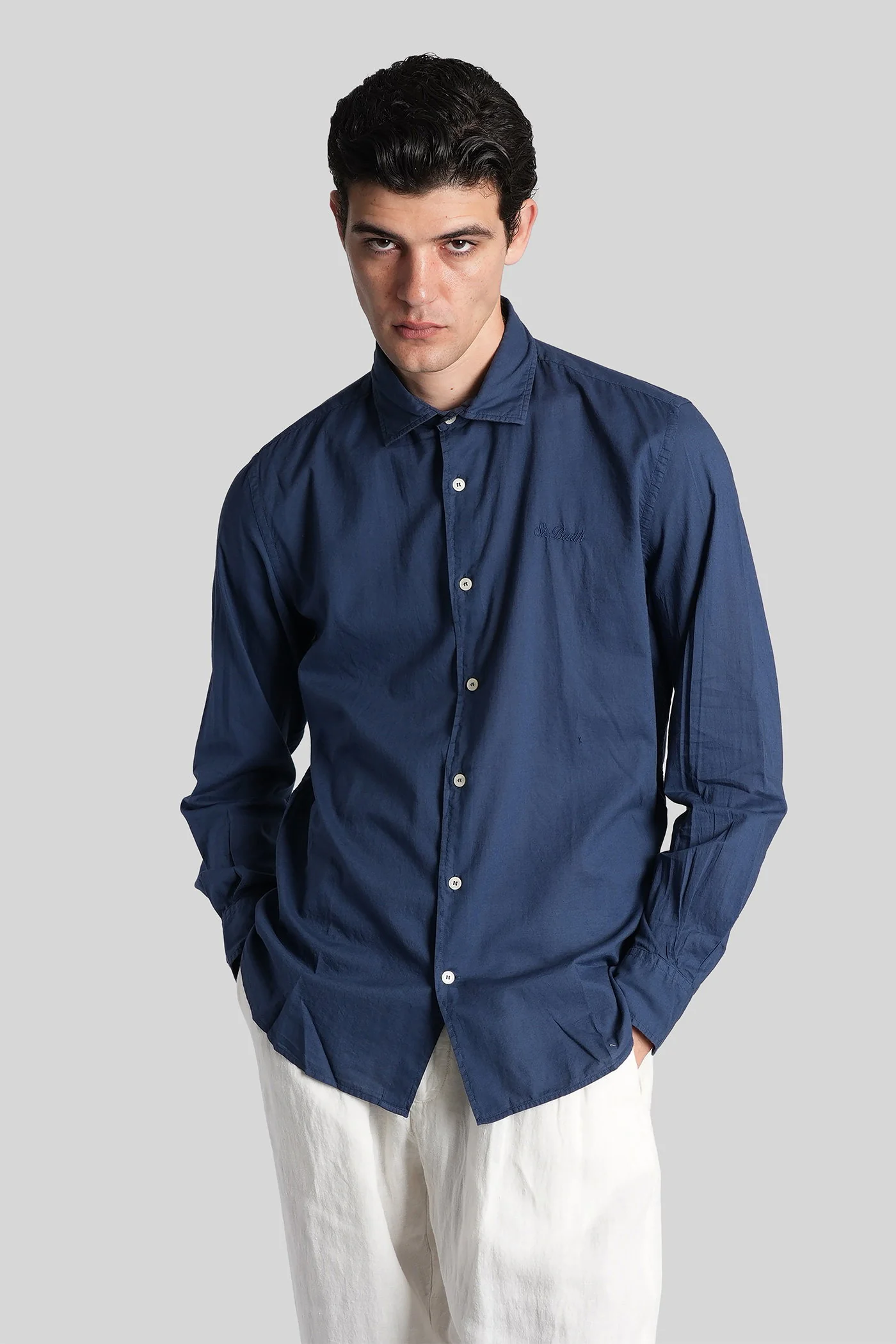 Chemise ice Shirt in blue cotton