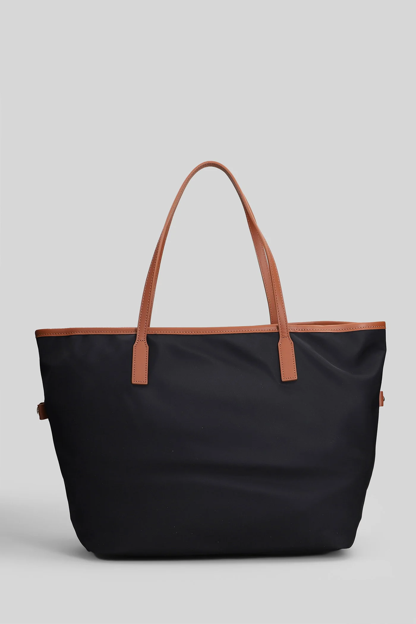City Bag Mid Nylon Tote in black nylon - Image 3