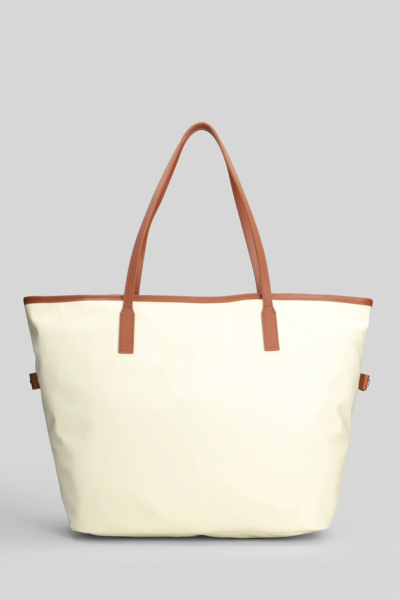 City Bag Mid Nylon Tote in white nylon - Image 3