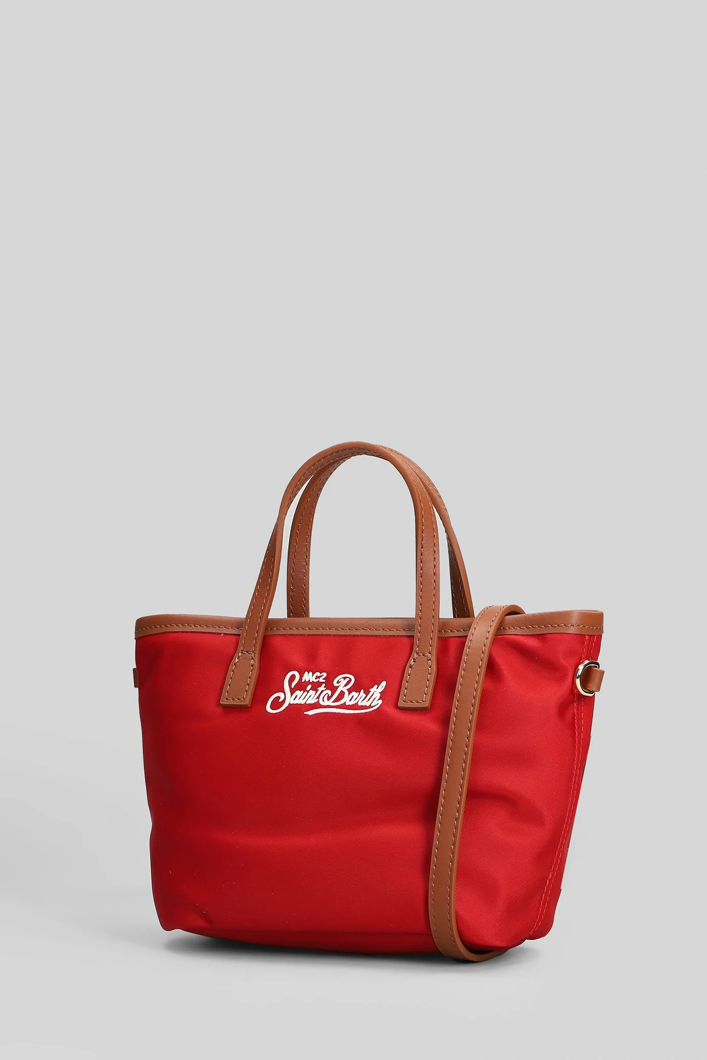 City Bag Mini Nylon Hand bag in red nylon - Image 2