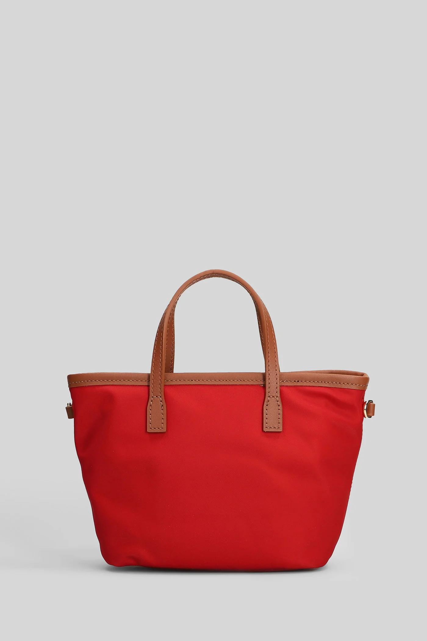 City Bag Mini Nylon Hand bag in red nylon - Image 3