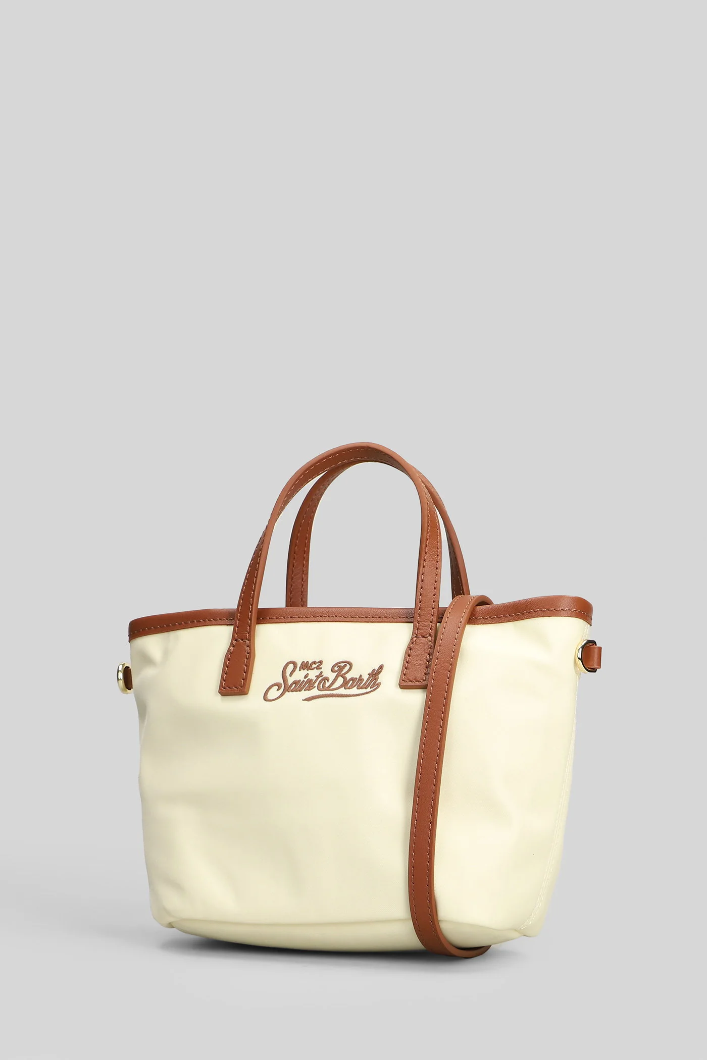 City Bag Mini Nylon Hand bag in white nylon - Image 2