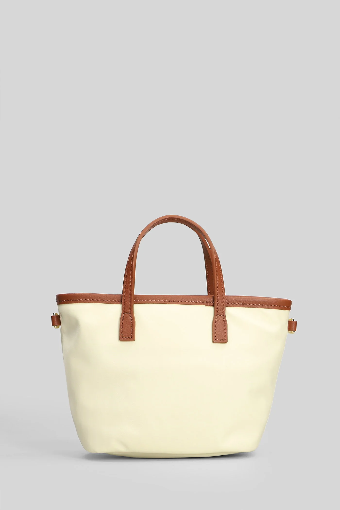 City Bag Mini Nylon Hand bag in white nylon - Image 3