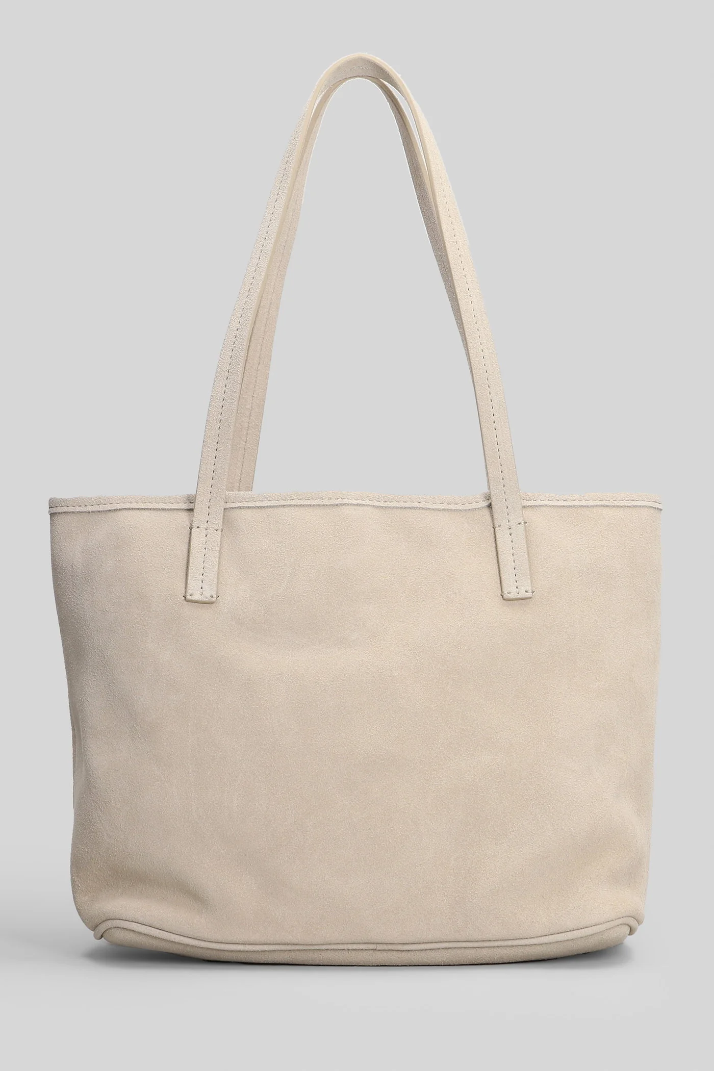City bag Tote in beige suede - Image 3