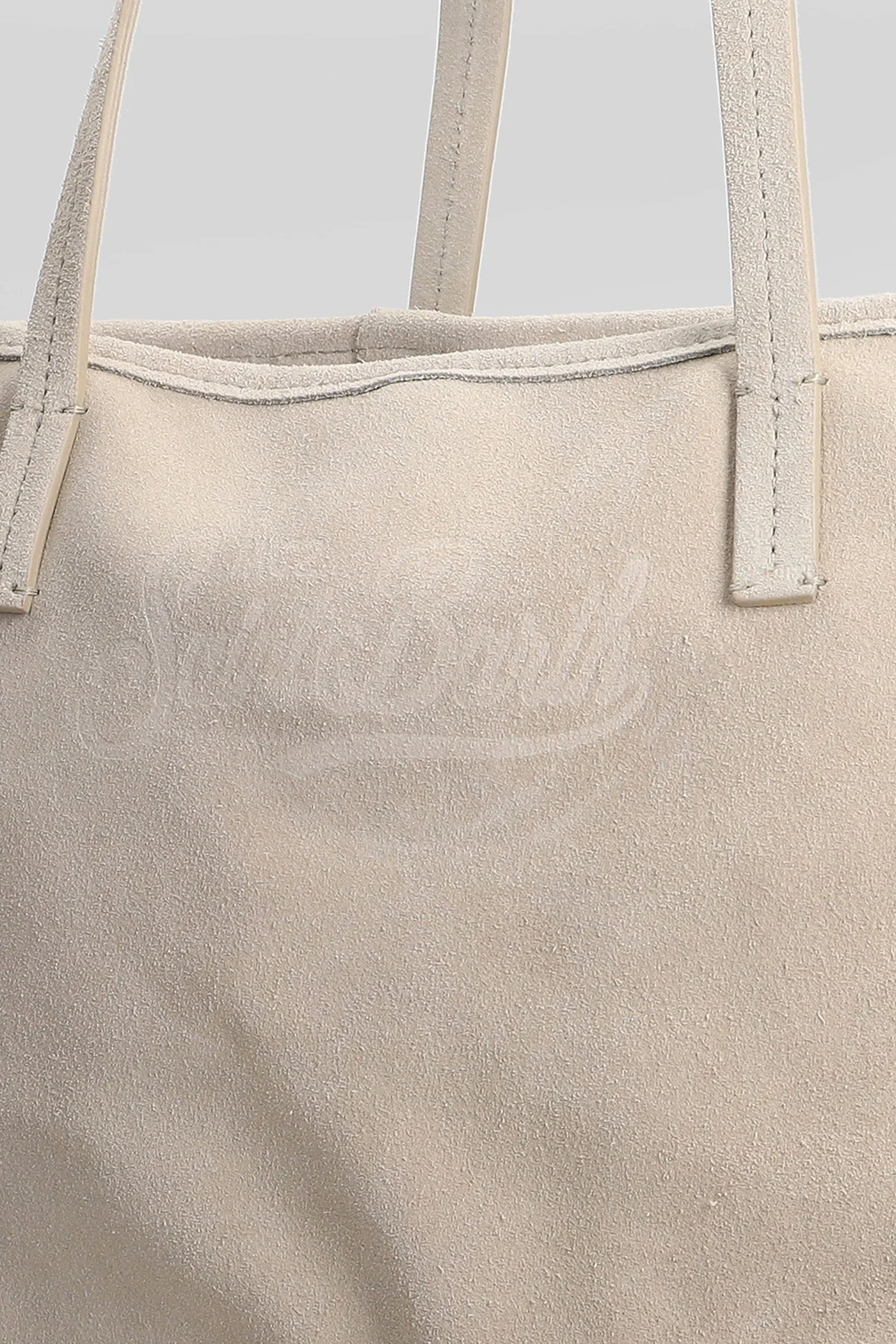 City bag Tote in beige suede - Image 4