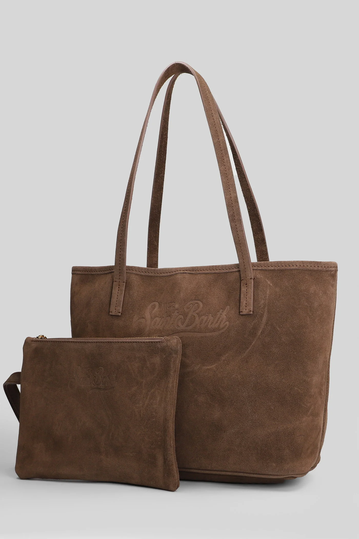City bag Tote in brown suede - Image 2