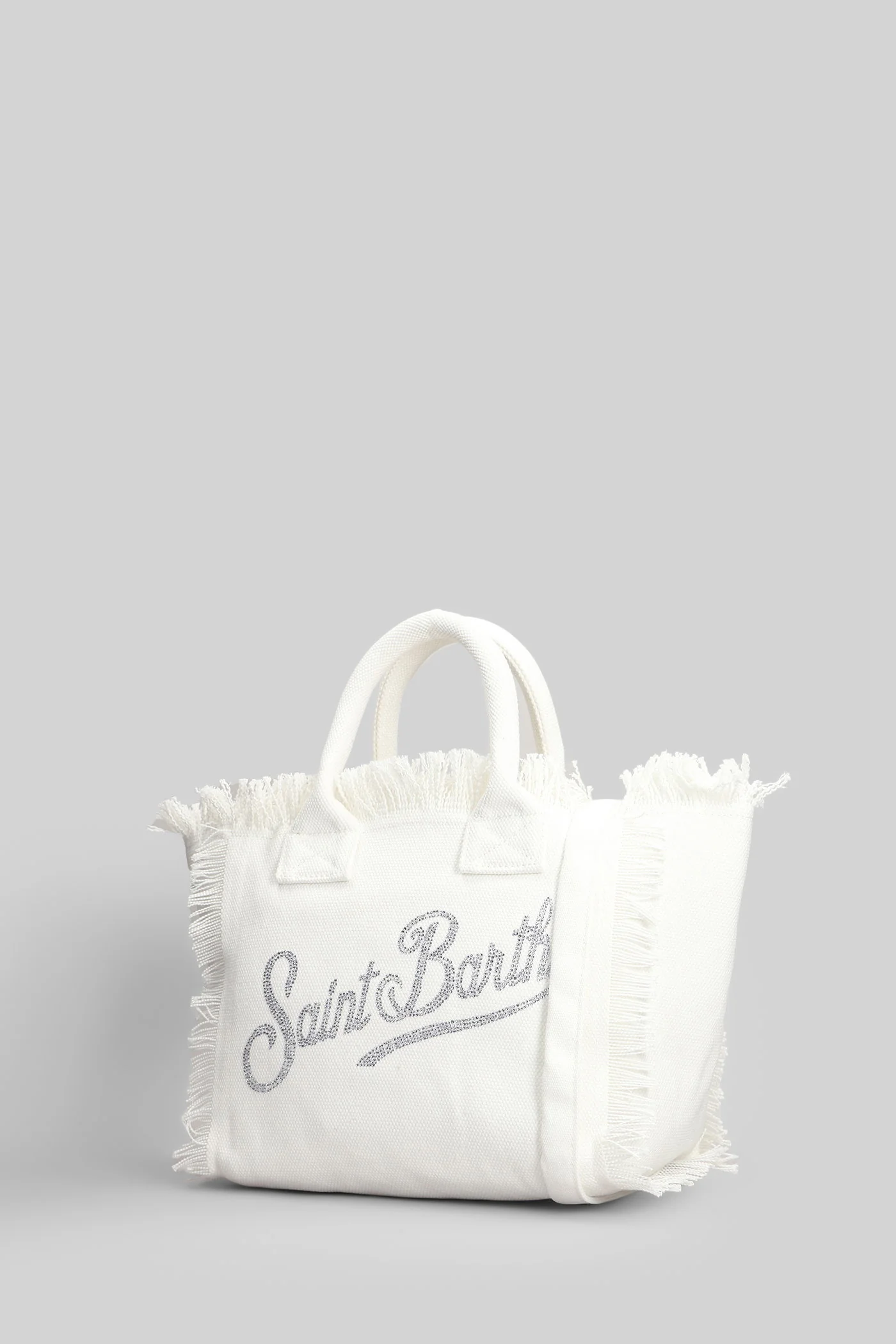 Colette Hand bag in white canvas - Image 2