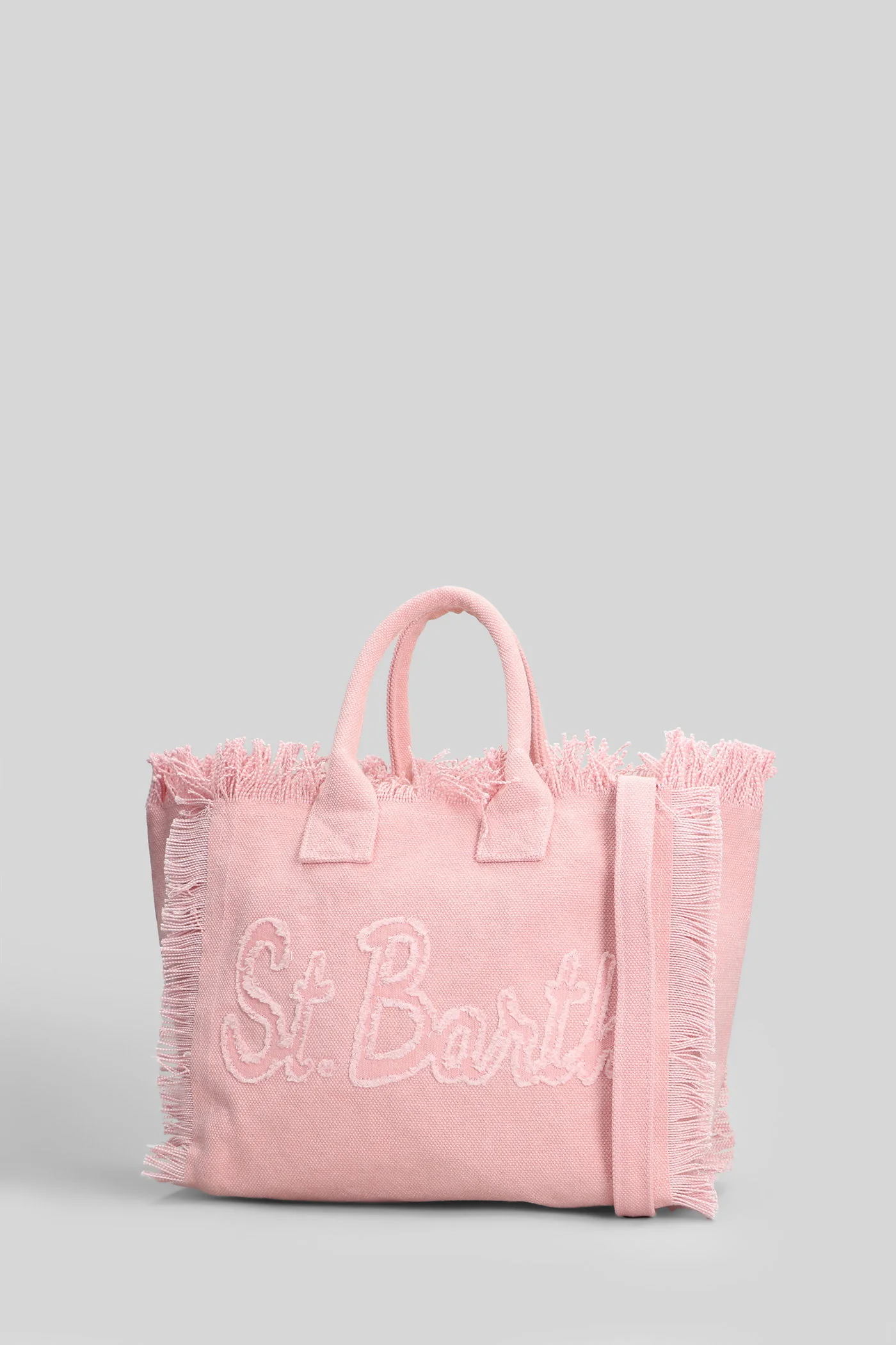 Colette Patch Hand bag in rose-pink canvas - Image 2